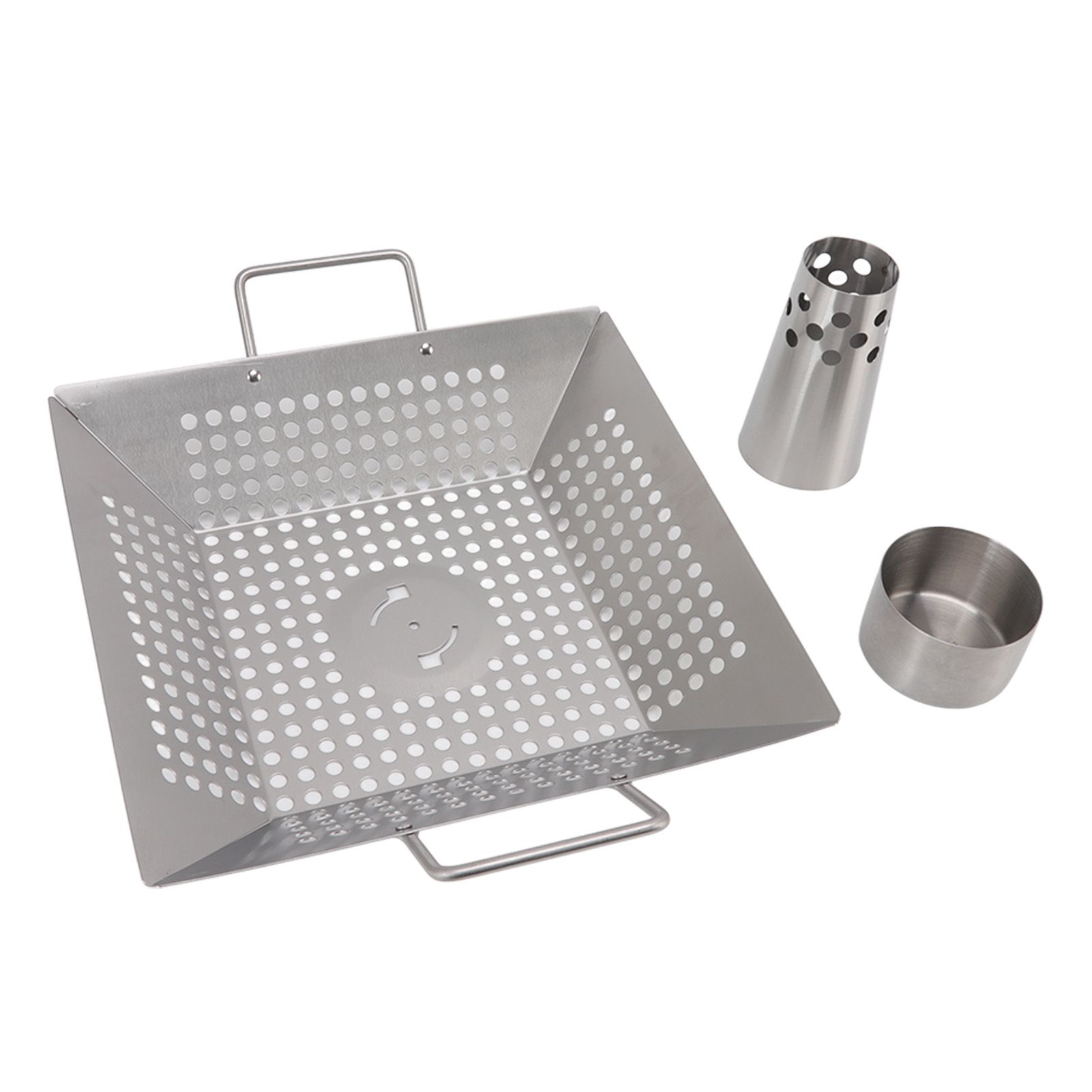 Beer Can Chicken Pan Food Grade Stainless Steel Beer Can Chicken Roaster Stand Holder with 2 Handle for Grill and Smoker - Image 1