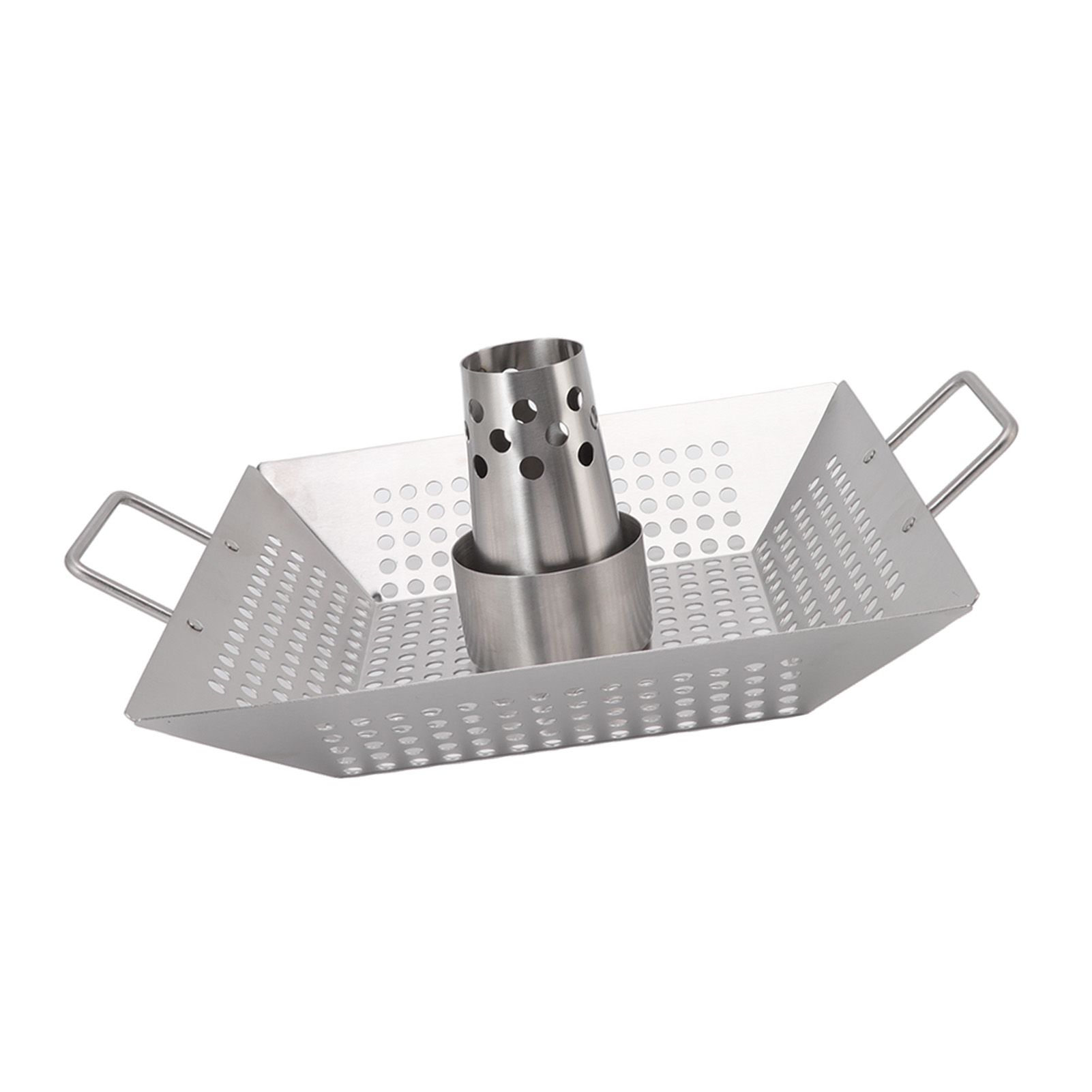 Beer Can Chicken Pan Food Grade Stainless Steel Beer Can Chicken Roaster Stand Holder with 2 Handle for Grill and Smoker - Image 3