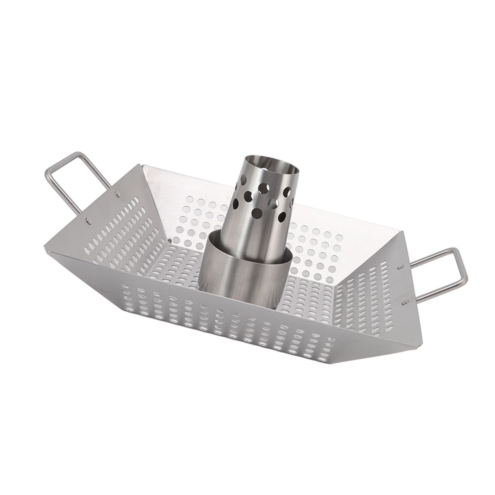 Beer Can Chicken Pan Food Grade Stainless Steel Beer Can Chicken Roaster Stand Holder with 2 Handle for Grill and Smoker - Image 4
