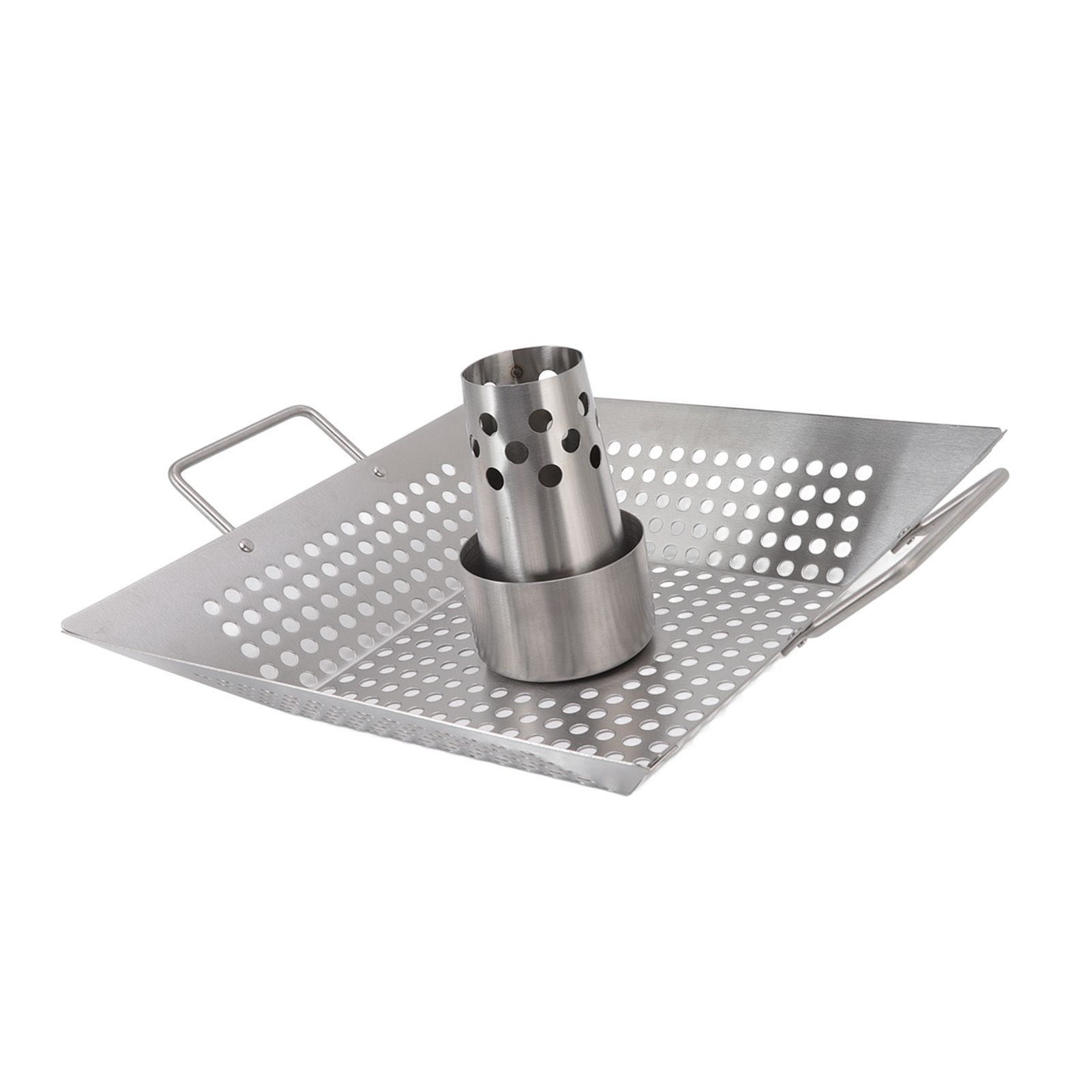 Beer Can Chicken Pan Food Grade Stainless Steel Beer Can Chicken Roaster Stand Holder with 2 Handle for Grill and Smoker - Image 6
