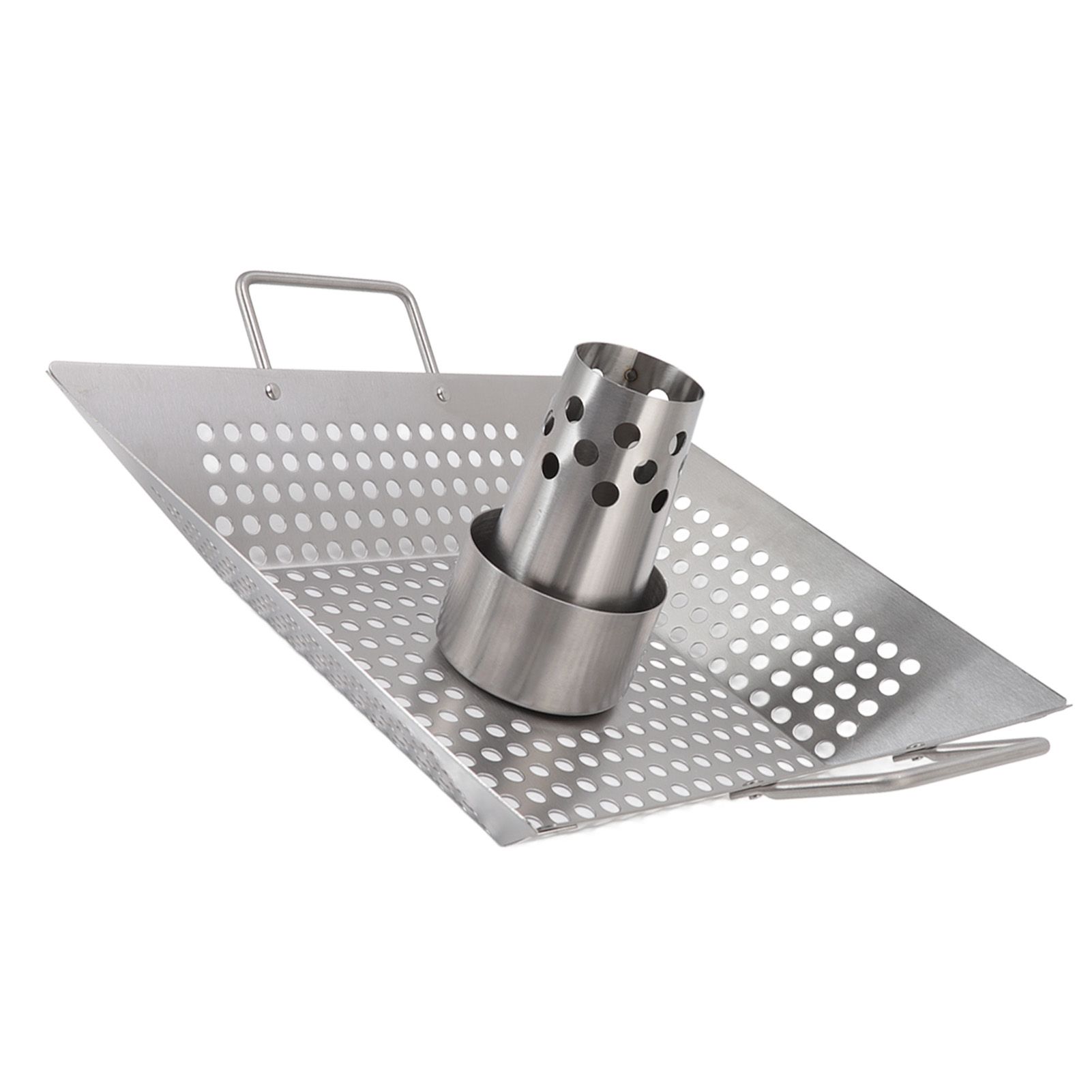 Beer Can Chicken Pan Food Grade Stainless Steel Beer Can Chicken Roaster Stand Holder with 2 Handle for Grill and Smoker - Image 7