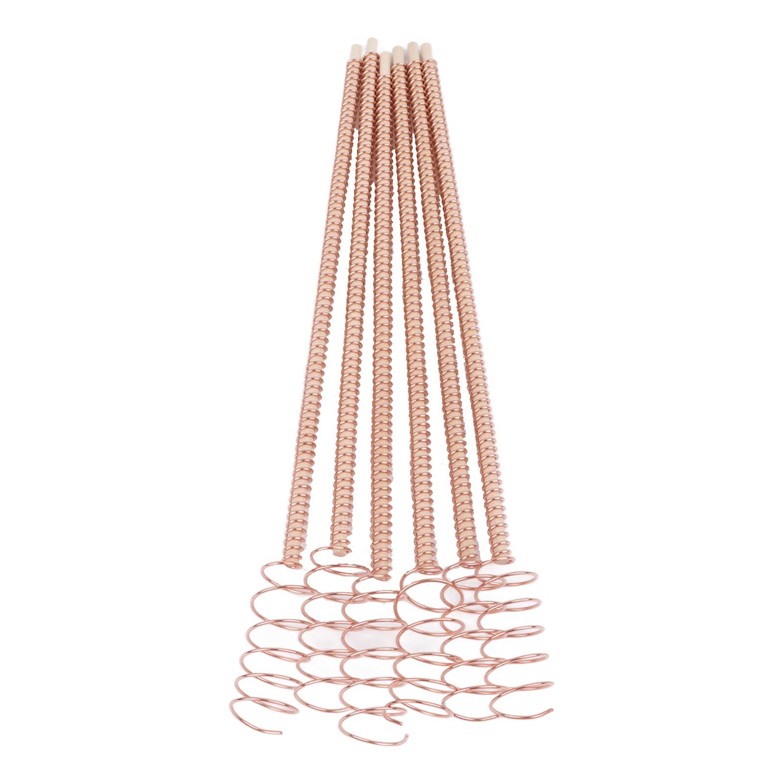 6PCS Electroculture Plant Stakes 12 Inch Natural Wood Stake Wrapped with Pure Copper Coil Gardening Antennas for Growing Garden Plants Vegetables - Image 4