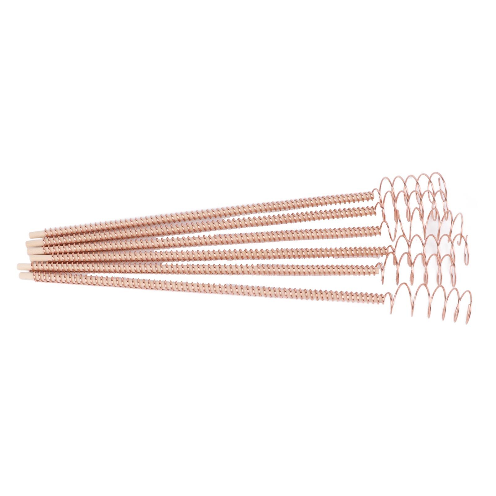 6PCS Electroculture Plant Stakes 12 Inch Natural Wood Stake Wrapped with Pure Copper Coil Gardening Antennas for Growing Garden Plants Vegetables - Image 6