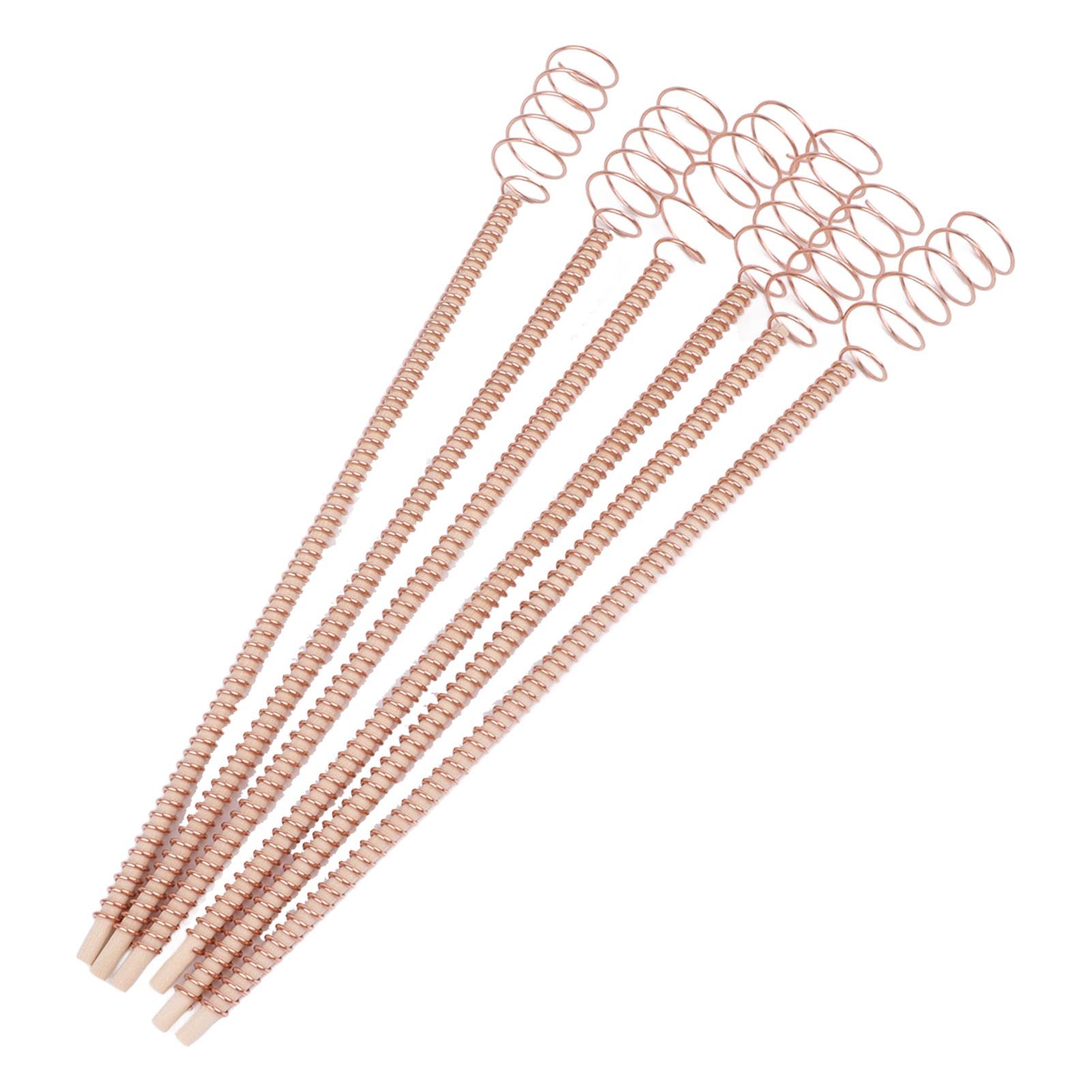 6PCS Electroculture Plant Stakes 12 Inch Natural Wood Stake Wrapped with Pure Copper Coil Gardening Antennas for Growing Garden Plants Vegetables - Image 7