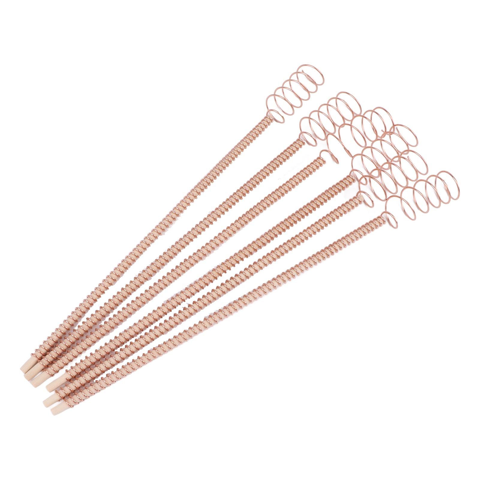 6PCS Electroculture Plant Stakes 12 Inch Natural Wood Stake Wrapped with Pure Copper Coil Gardening Antennas for Growing Garden Plants Vegetables - Image 8