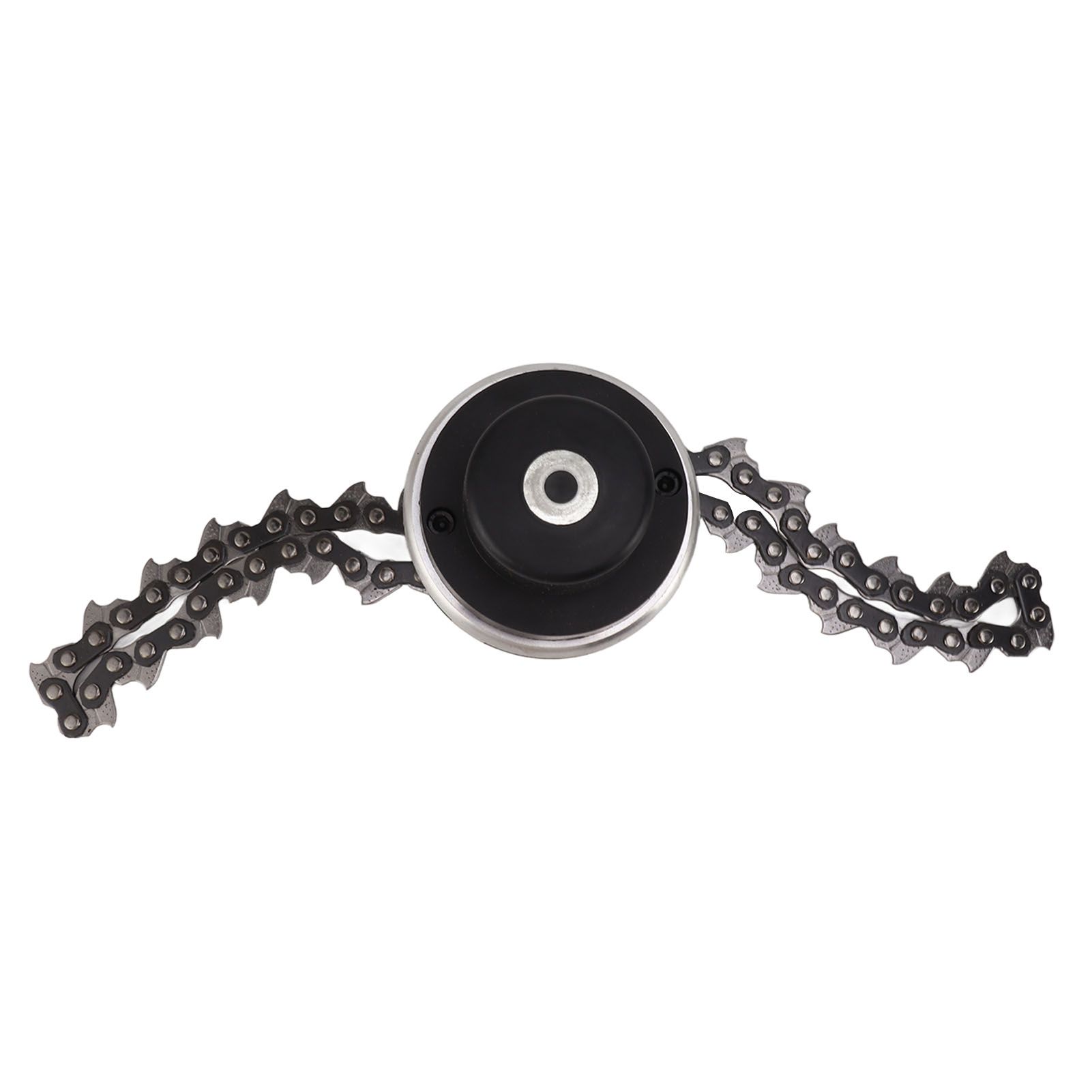 Chain Trimmer Head Replacement Lawn Mower Chain Weed Trimmer Head Outdoor Gardening Tool Abrasion Resistant Cordless Black - Image 2