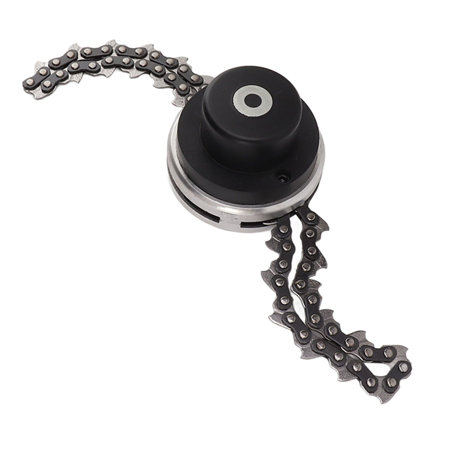 Chain Trimmer Head Replacement Lawn Mower Chain Weed Trimmer Head Outdoor Gardening Tool Abrasion Resistant Cordless Black - Image 3