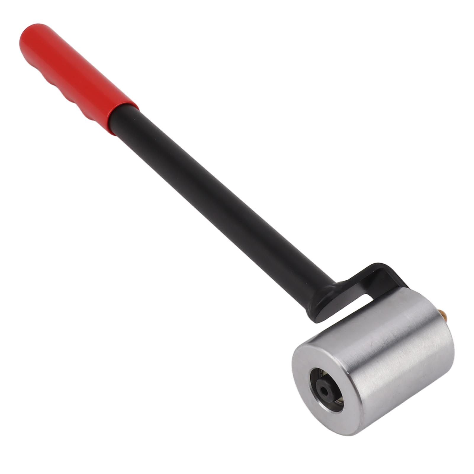 Wallpaper Seam Roller Iron Right Angle Straight Long Handle Smoothing Hand Pressure Roller Tool for PVC Plastic Roofing Decking Membrane - Image 1