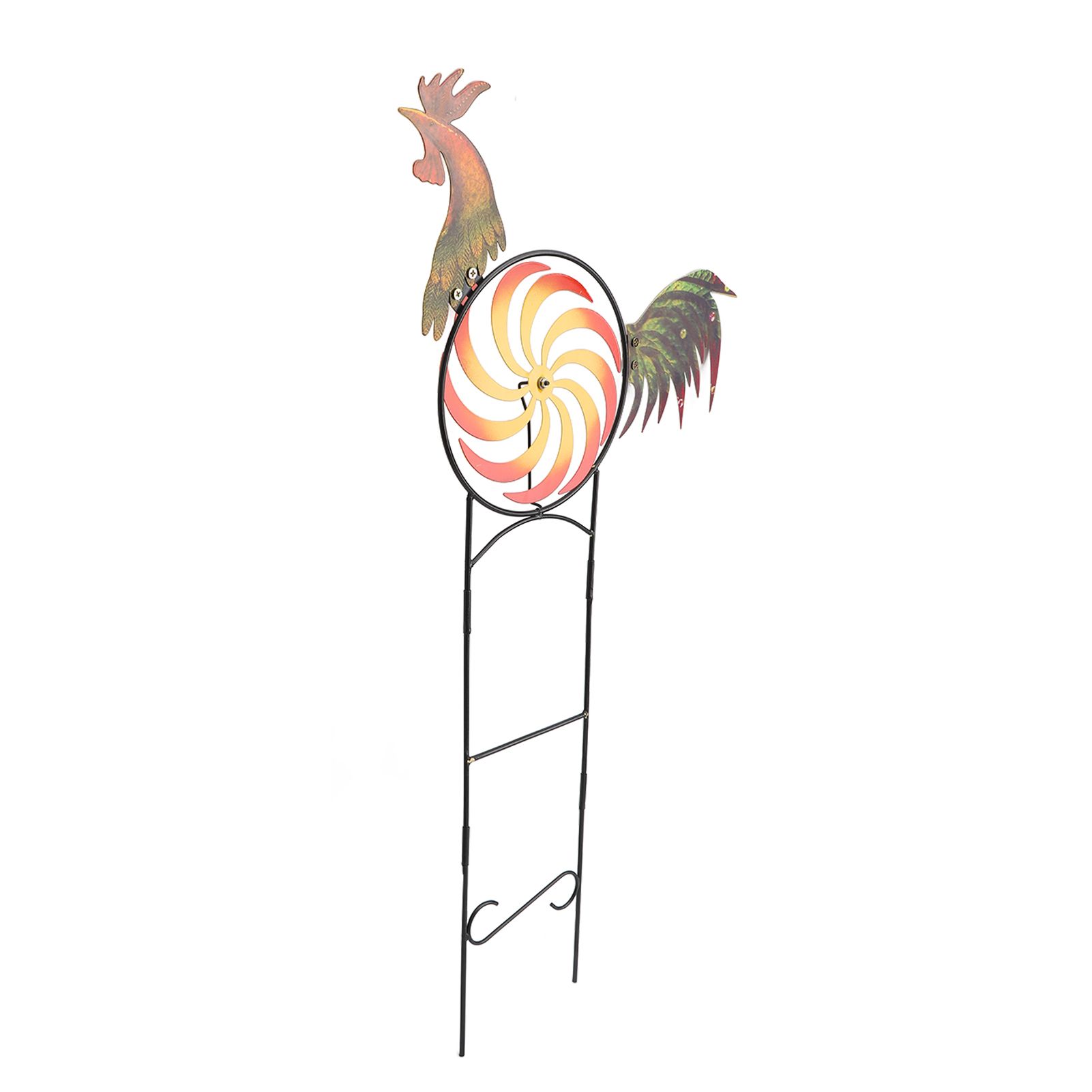 Rooster Wind Spinner Metal Iron Windmill Decorative Cock Wind Sculpture for Outdoor Farm Lawn Yard Patio Garden Ornaments - Image 3