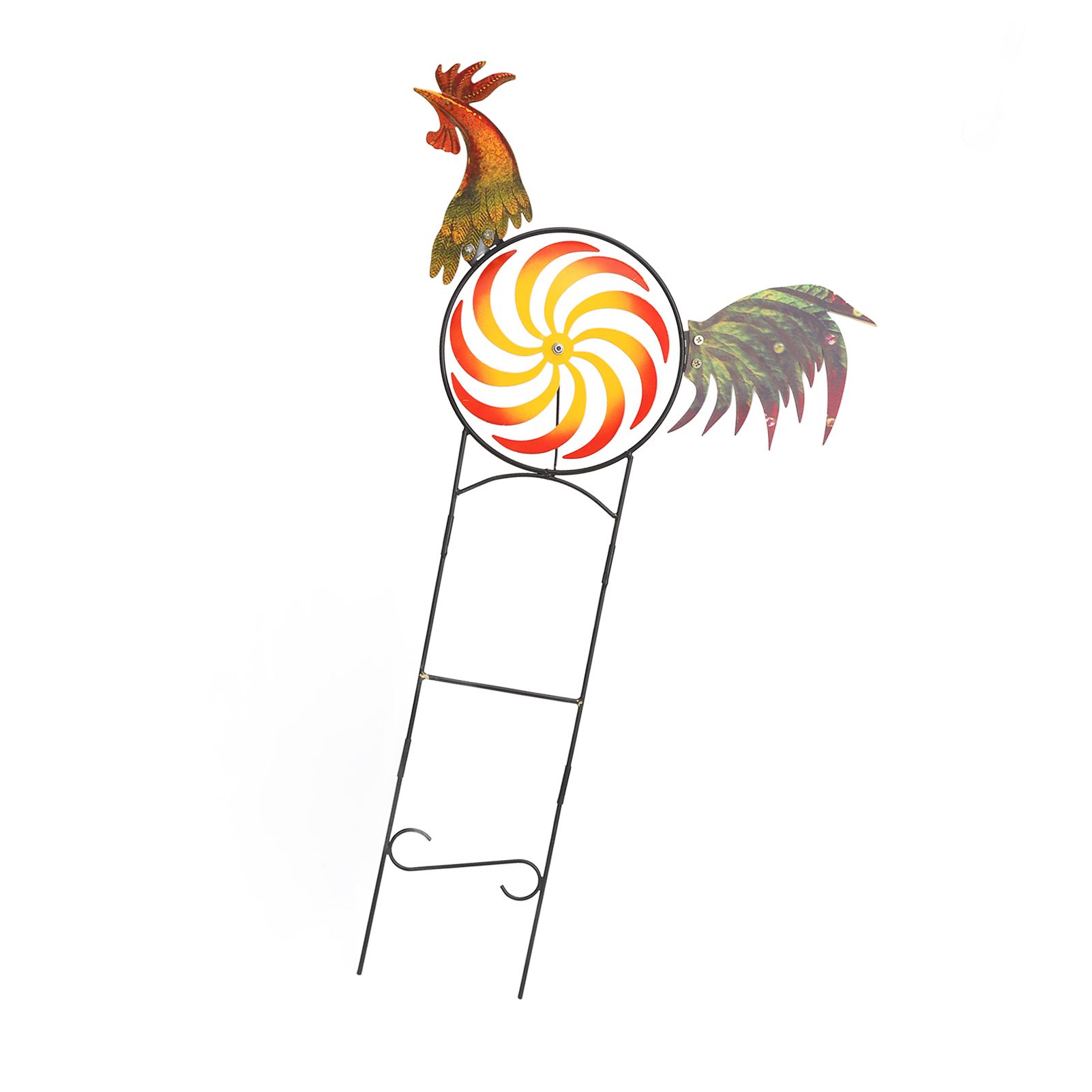 Rooster Wind Spinner Metal Iron Windmill Decorative Cock Wind Sculpture for Outdoor Farm Lawn Yard Patio Garden Ornaments - Image 5