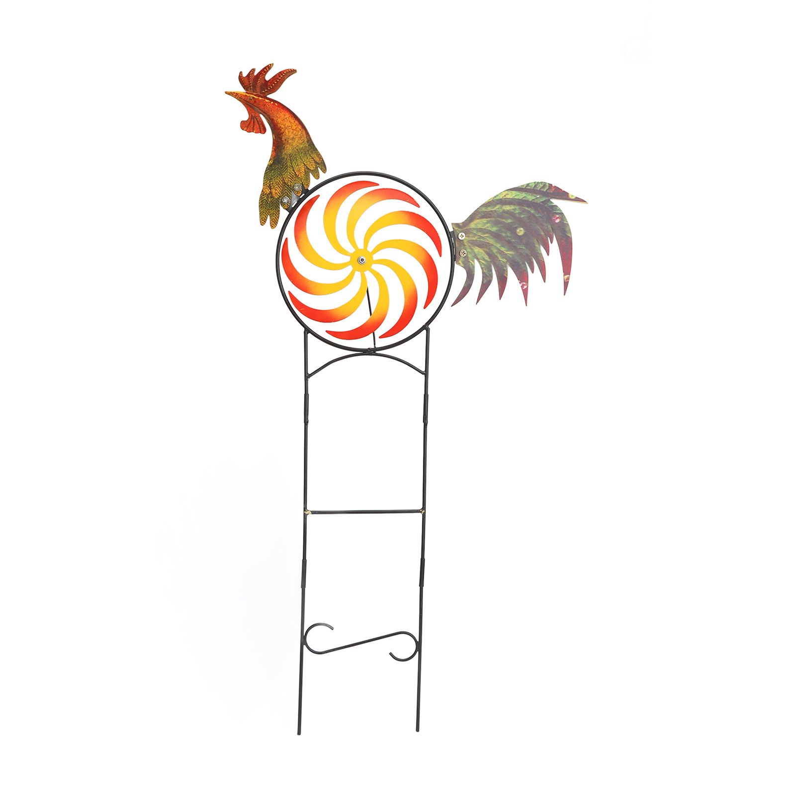 Rooster Wind Spinner Metal Iron Windmill Decorative Cock Wind Sculpture for Outdoor Farm Lawn Yard Patio Garden Ornaments - Image 7