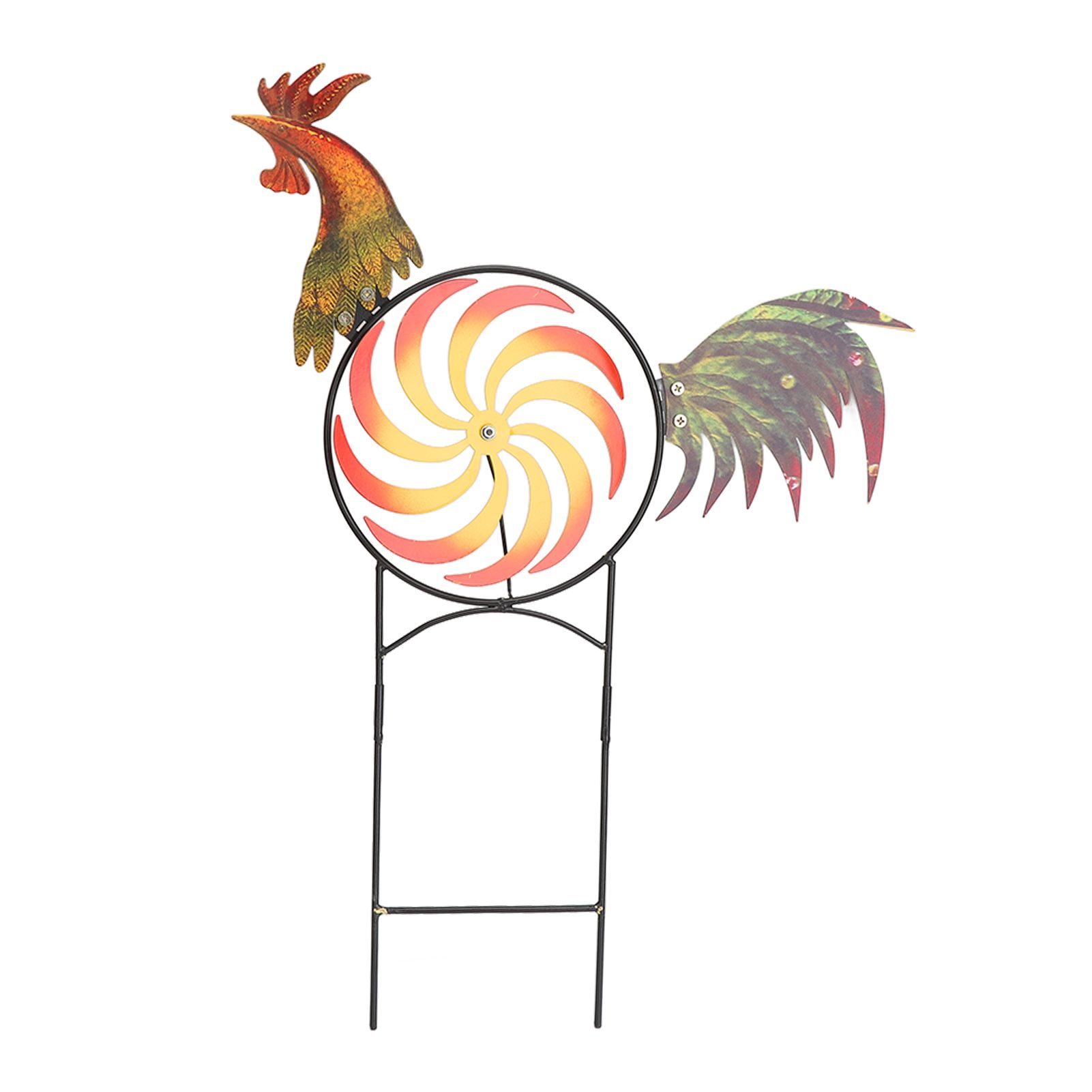 Rooster Wind Spinner Metal Iron Windmill Decorative Cock Wind Sculpture for Outdoor Farm Lawn Yard Patio Garden Ornaments - Image 8