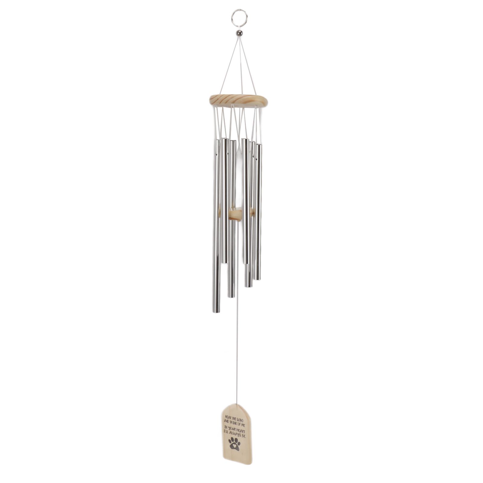 Pet Memorial Wind Chimes Wooden Outdoor Sympathy Wind Chimes Dog Memorial Remembrance Gifts with Thickened Aluminum Tubes for Home Garden Decor - Image 4