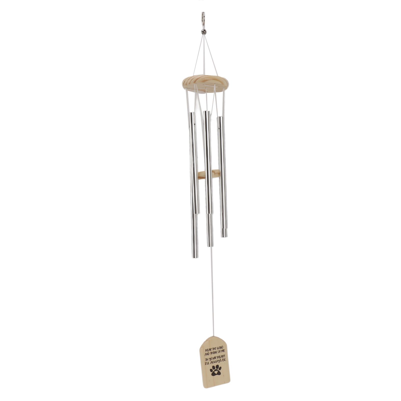 Pet Memorial Wind Chimes Wooden Outdoor Sympathy Wind Chimes Dog Memorial Remembrance Gifts with Thickened Aluminum Tubes for Home Garden Decor - Image 5