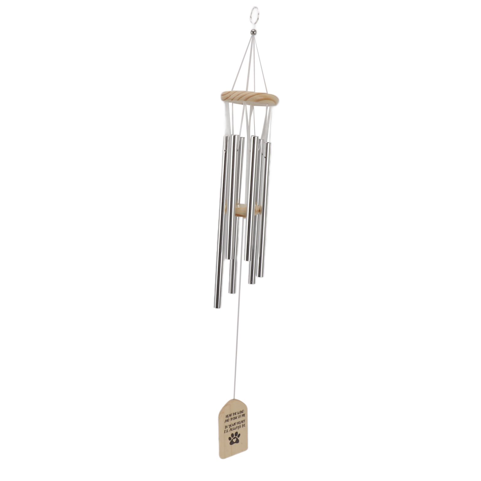Pet Memorial Wind Chimes Wooden Outdoor Sympathy Wind Chimes Dog Memorial Remembrance Gifts with Thickened Aluminum Tubes for Home Garden Decor - Image 6