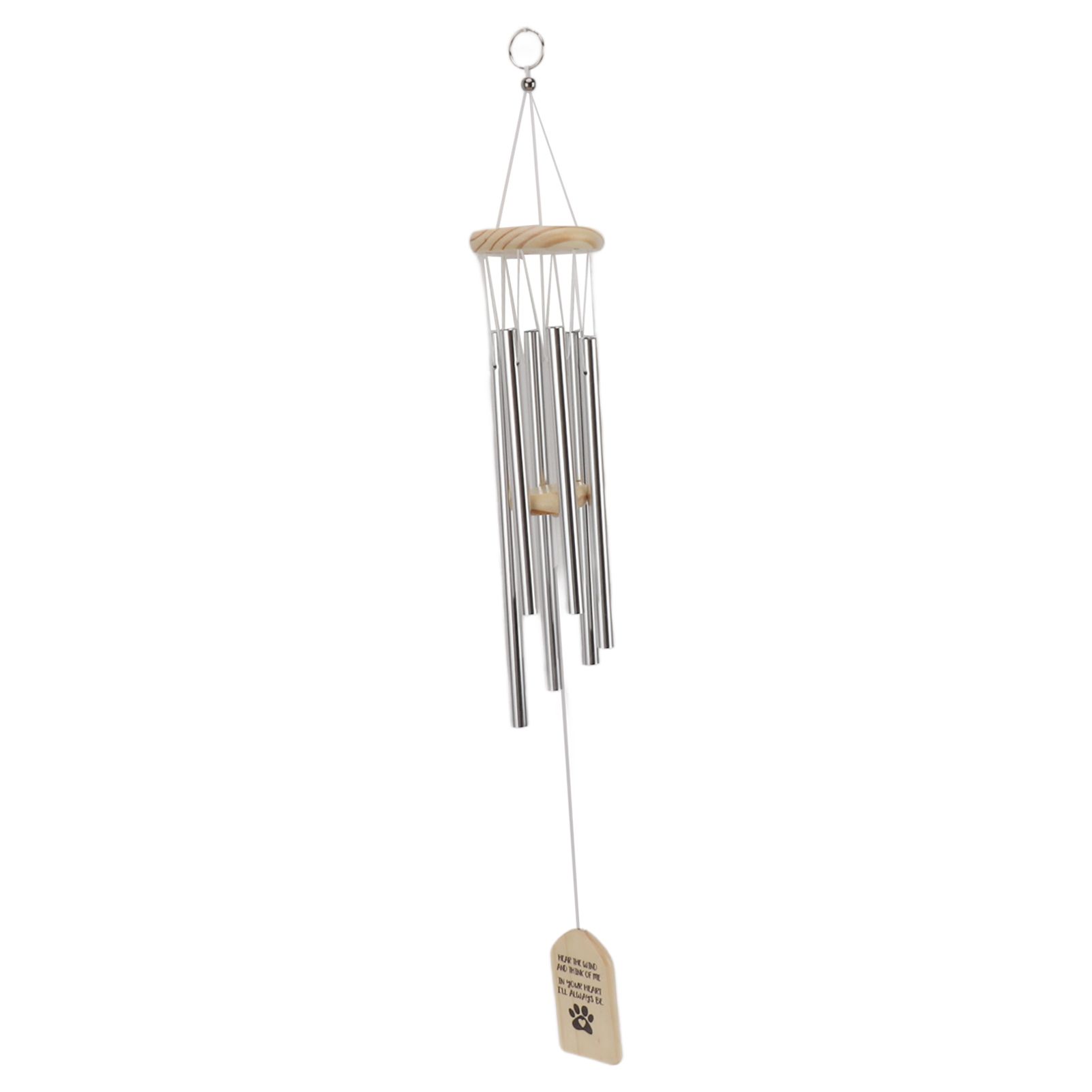 Pet Memorial Wind Chimes Wooden Outdoor Sympathy Wind Chimes Dog Memorial Remembrance Gifts with Thickened Aluminum Tubes for Home Garden Decor - Image 7