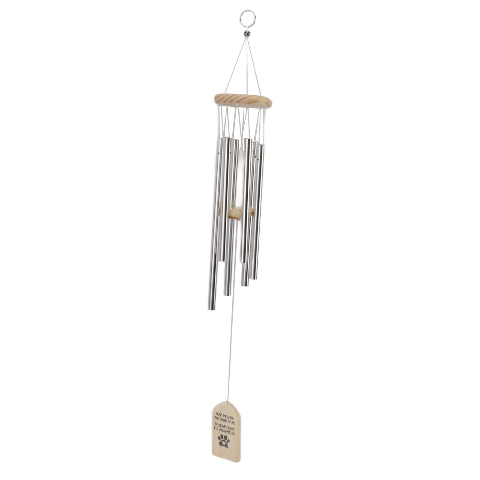 Pet Memorial Wind Chimes Wooden Outdoor Sympathy Wind Chimes Dog Memorial Remembrance Gifts with Thickened Aluminum Tubes for Home Garden Decor - Image 8