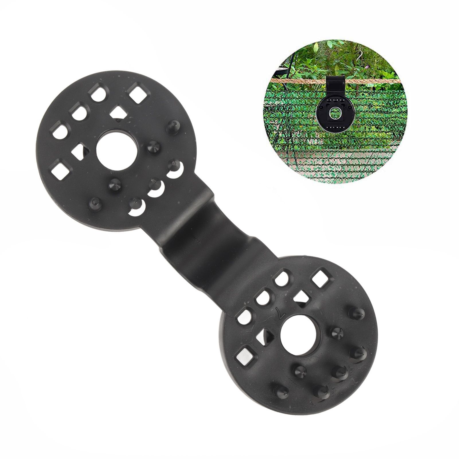50 Pcs Shade Cloth Plastic Clips Round Sunshade Net Fixing Clip for Garden Netting Anti Bird Netting - Image 7