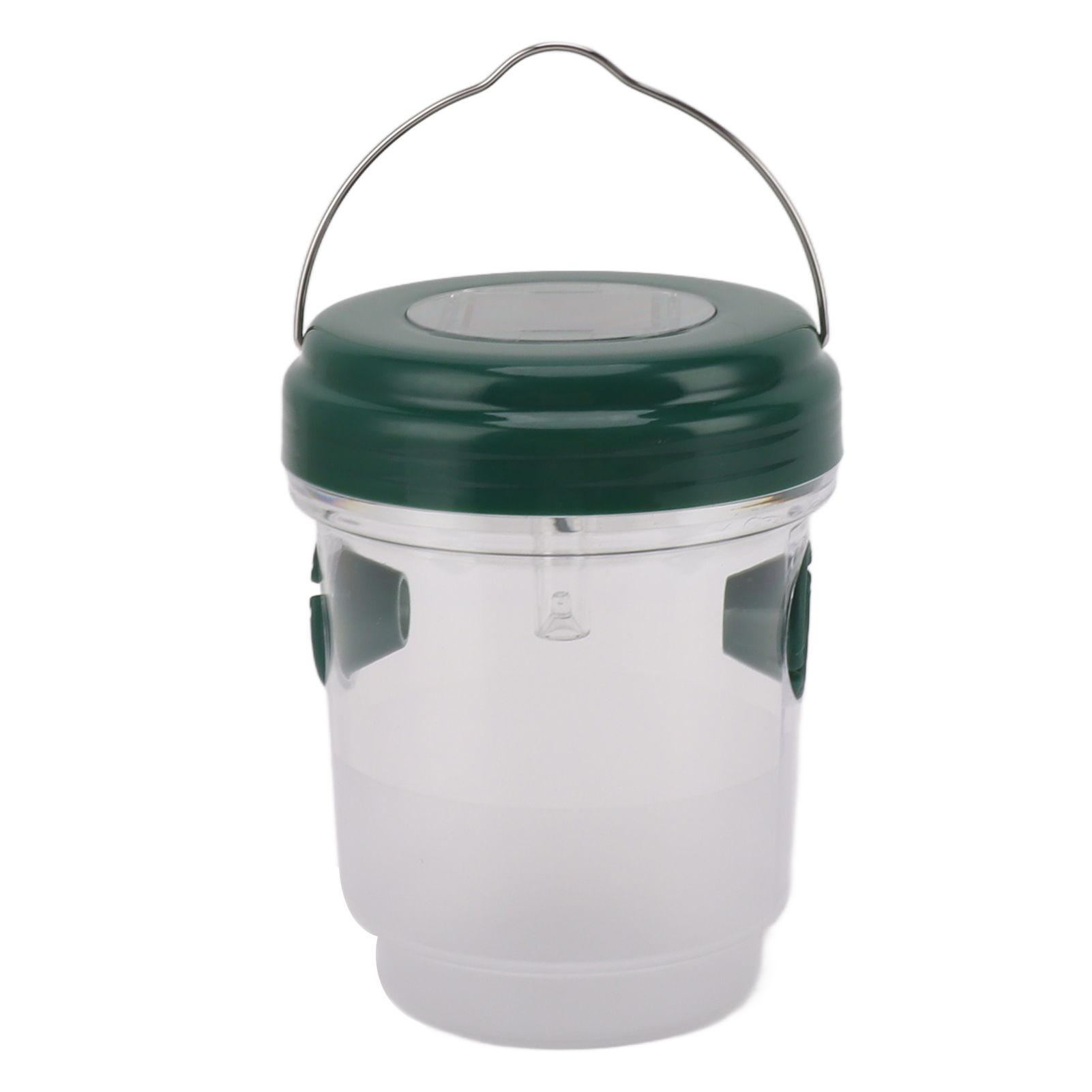 Wasp Catcher LED Solar Powered Waterproof Hornet Traps for Wasp Fruit Fly Garden Terrace Farmland Green - Image 1