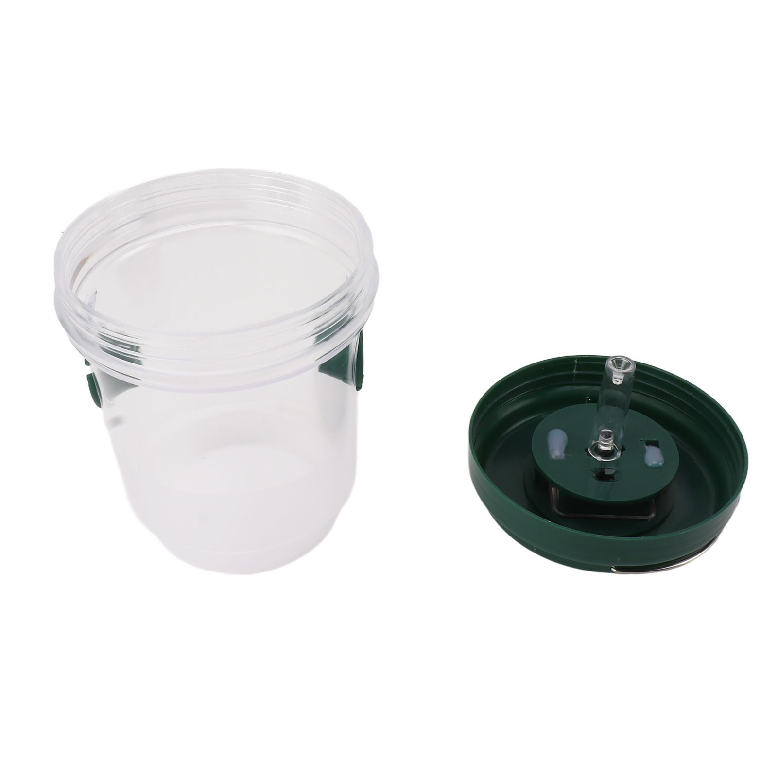 Wasp Catcher LED Solar Powered Waterproof Hornet Traps for Wasp Fruit Fly Garden Terrace Farmland Green - Image 2
