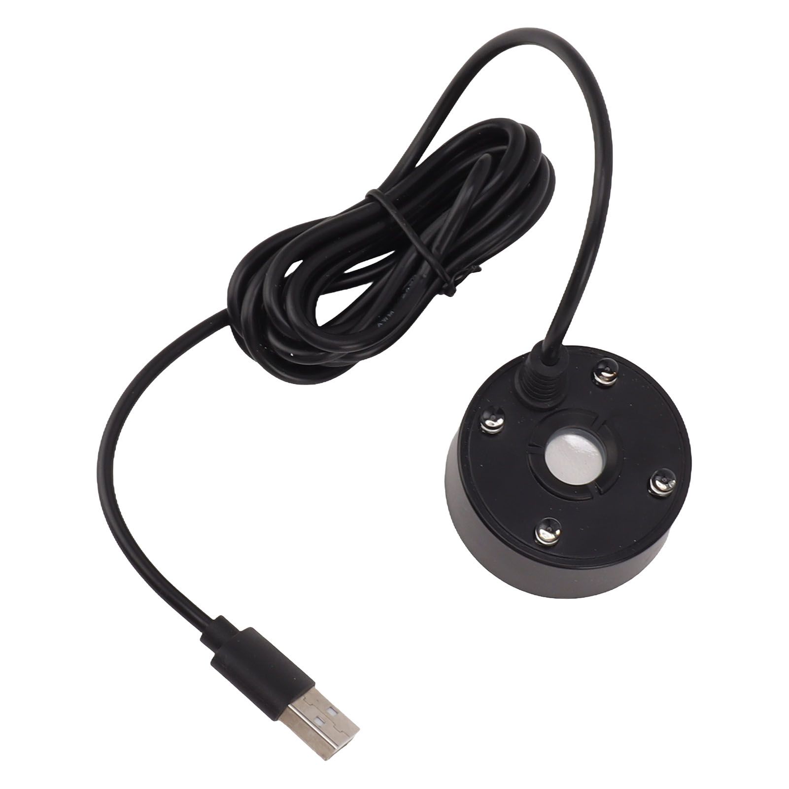 Mist Maker USB Colorful LED Lights 5V Ultra Sound Fountain Atomizer for Pond Rockery Fish Tank Sink Black - Image 1