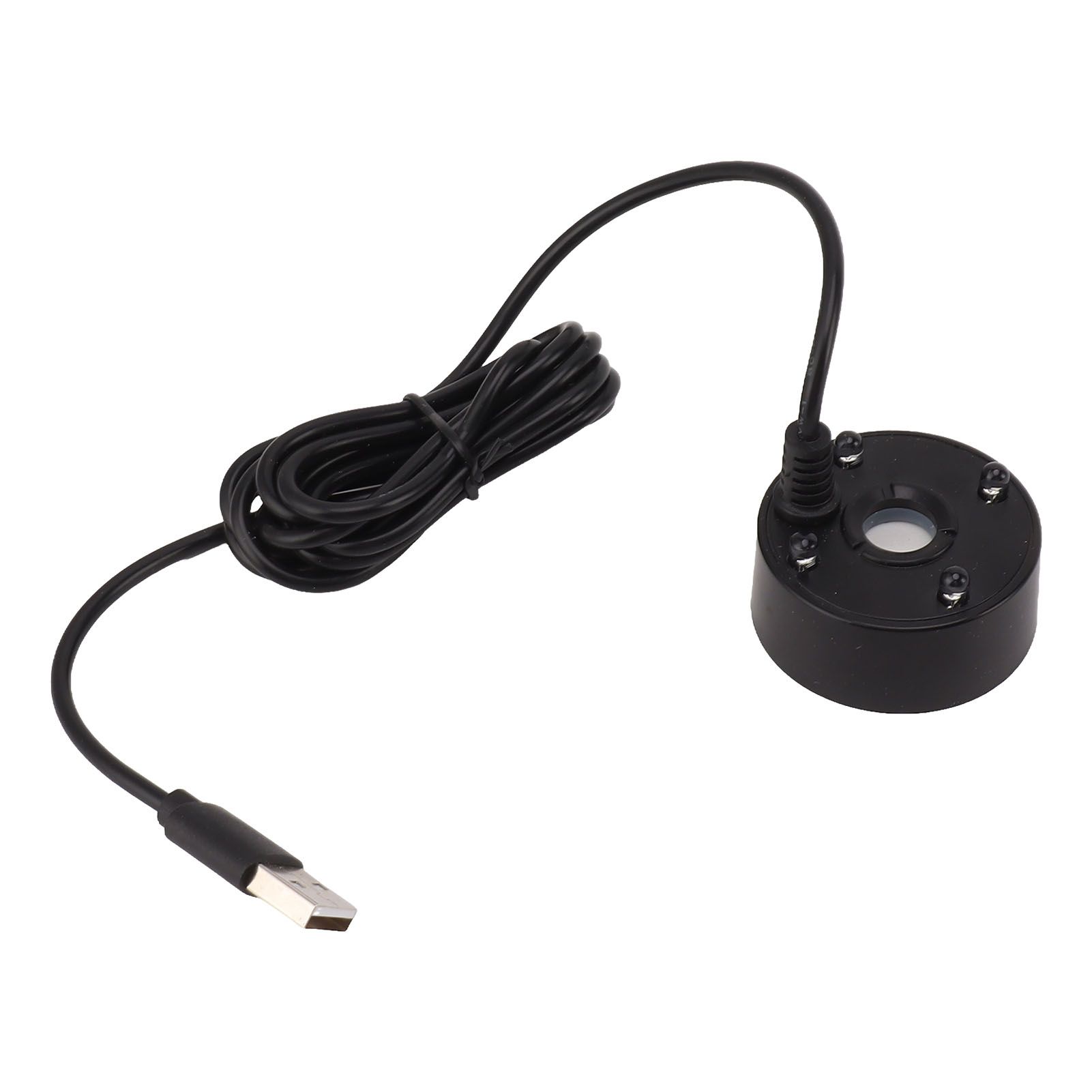 Mist Maker USB Colorful LED Lights 5V Ultra Sound Fountain Atomizer for Pond Rockery Fish Tank Sink Black - Image 2