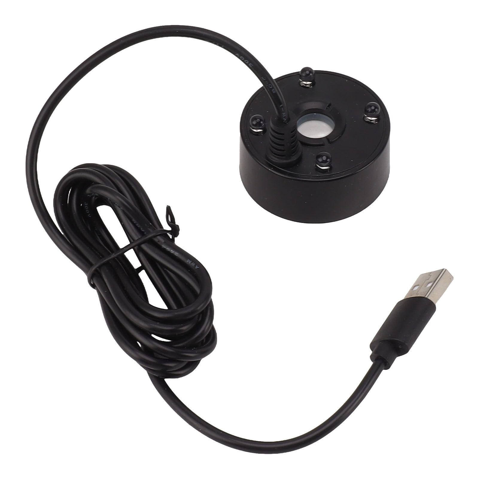Mist Maker USB Colorful LED Lights 5V Ultra Sound Fountain Atomizer for Pond Rockery Fish Tank Sink Black - Image 4