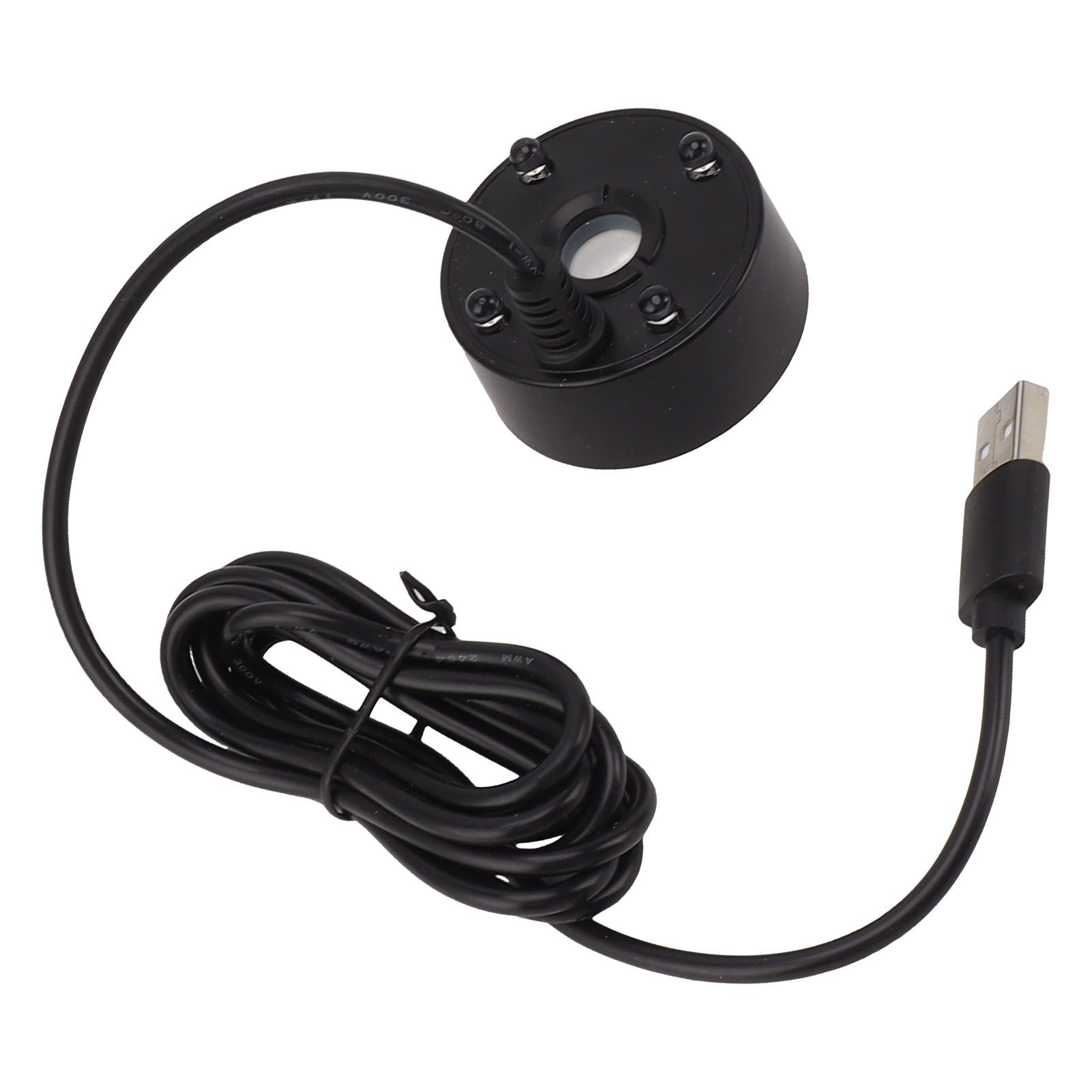 Mist Maker USB Colorful LED Lights 5V Ultra Sound Fountain Atomizer for Pond Rockery Fish Tank Sink Black - Image 6