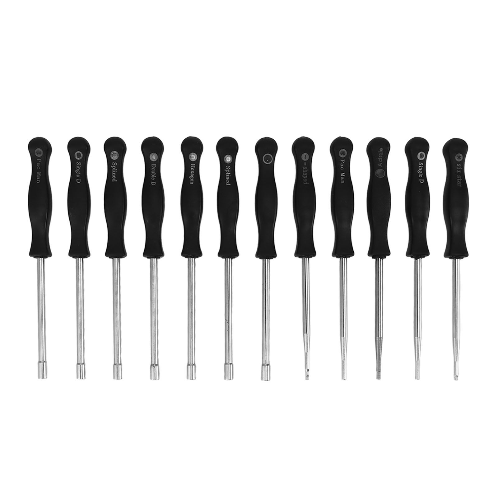 Carburator Adjusting Kit with 12 Screwdrivers 1 String Steel Brush Comfort Grip Carburetor Repair Tools for 2 Cycle Carburetor Engines Trimmer - Image 2