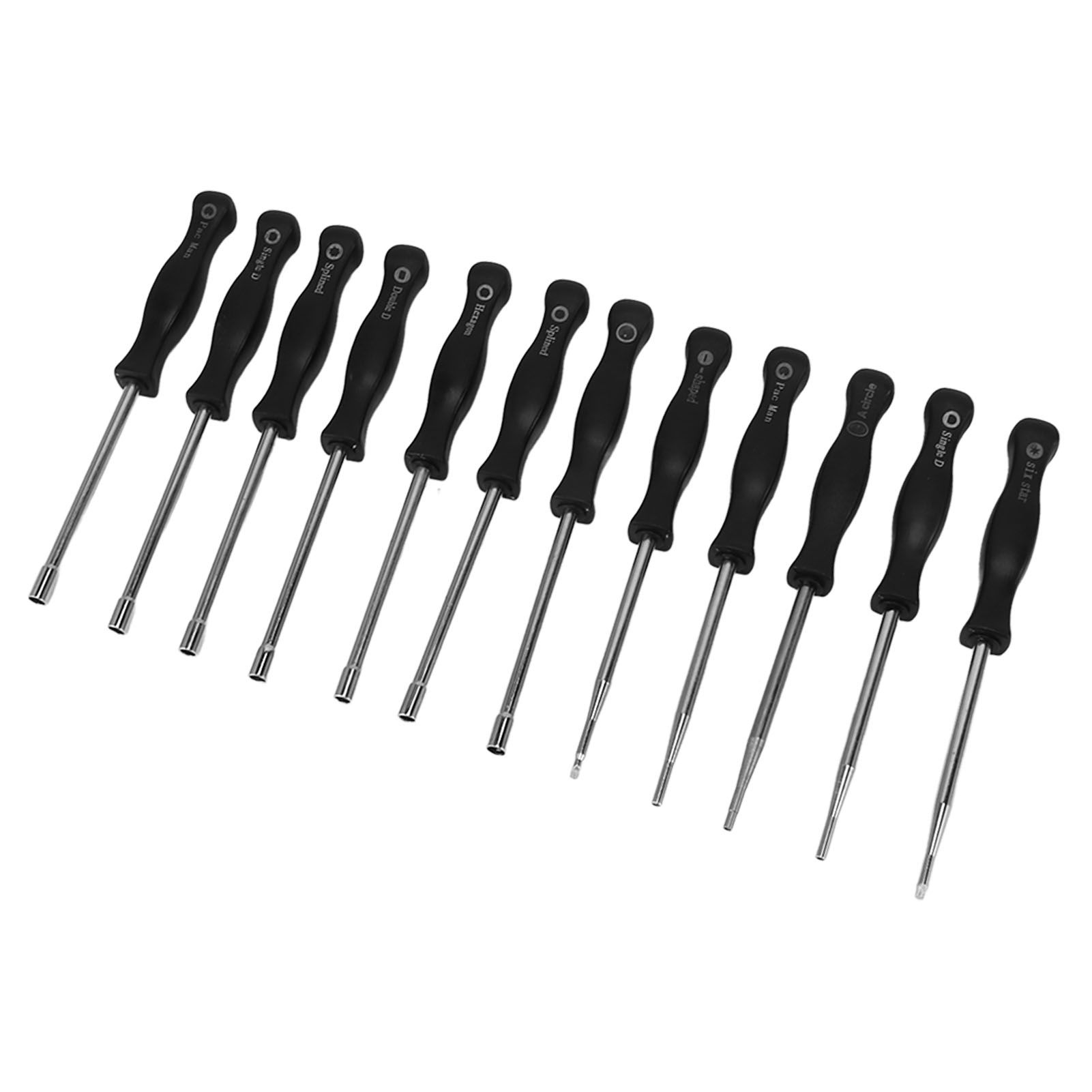 Carburator Adjusting Kit with 12 Screwdrivers 1 String Steel Brush Comfort Grip Carburetor Repair Tools for 2 Cycle Carburetor Engines Trimmer - Image 3