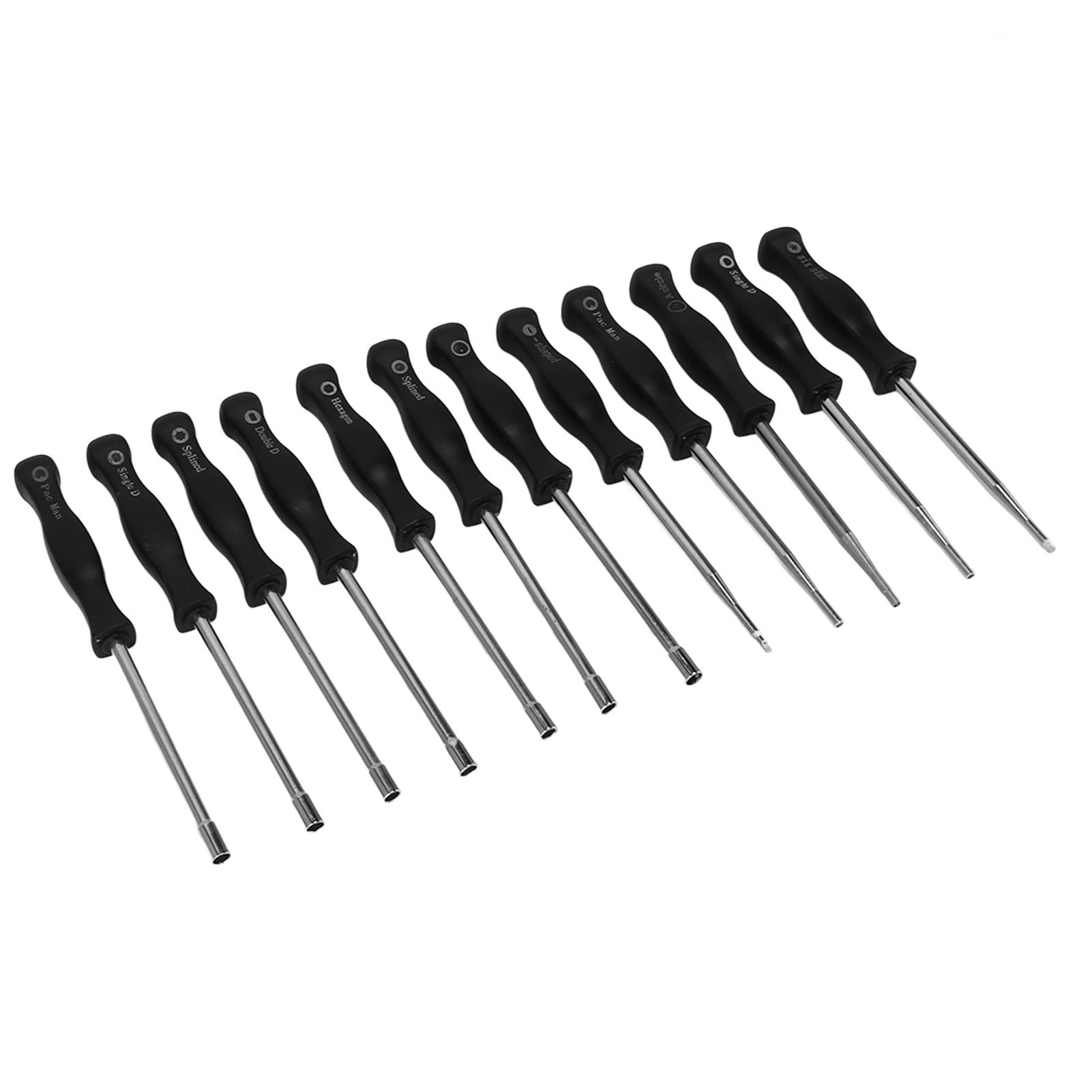 Carburator Adjusting Kit with 12 Screwdrivers 1 String Steel Brush Comfort Grip Carburetor Repair Tools for 2 Cycle Carburetor Engines Trimmer - Image 6