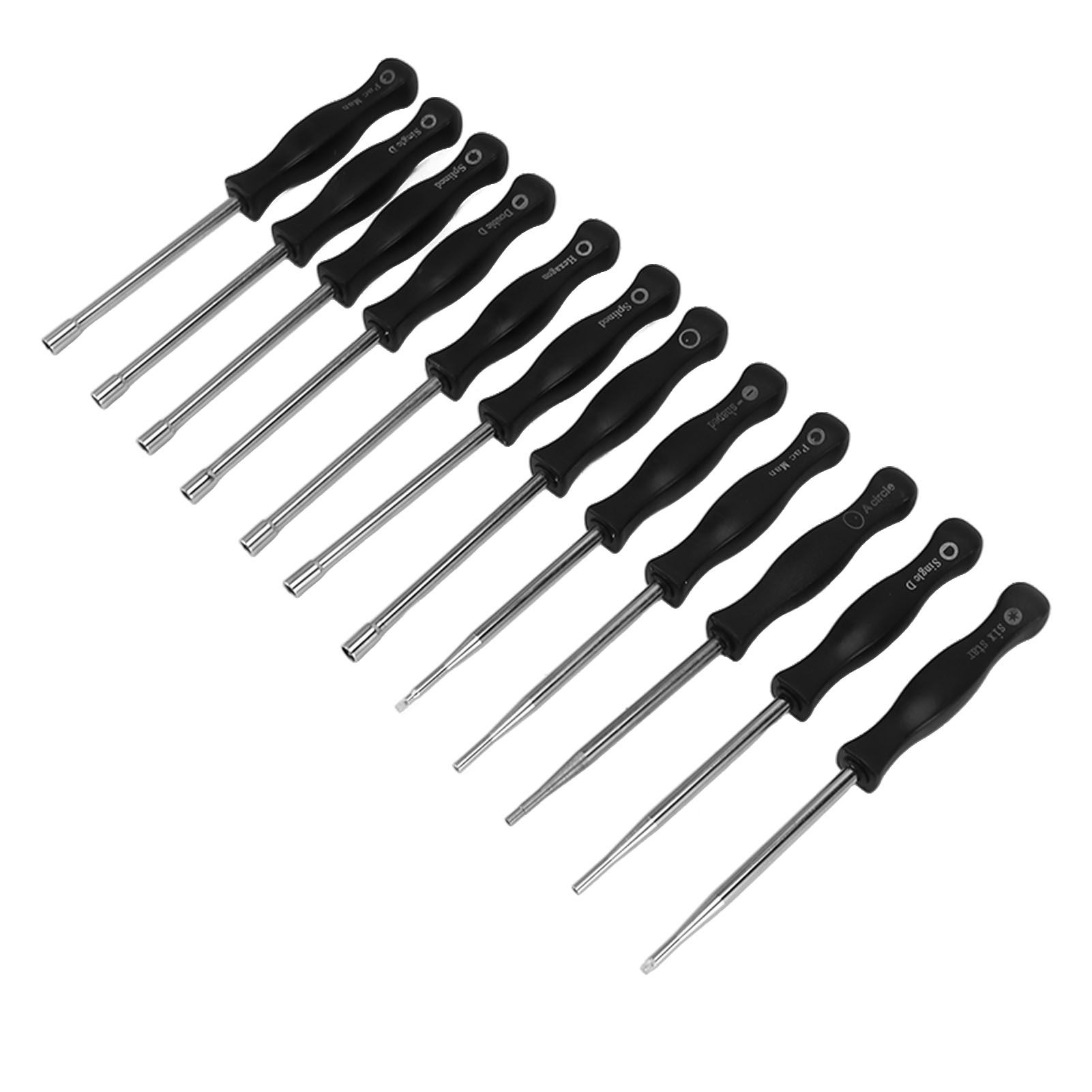 Carburator Adjusting Kit with 12 Screwdrivers 1 String Steel Brush Comfort Grip Carburetor Repair Tools for 2 Cycle Carburetor Engines Trimmer - Image 8