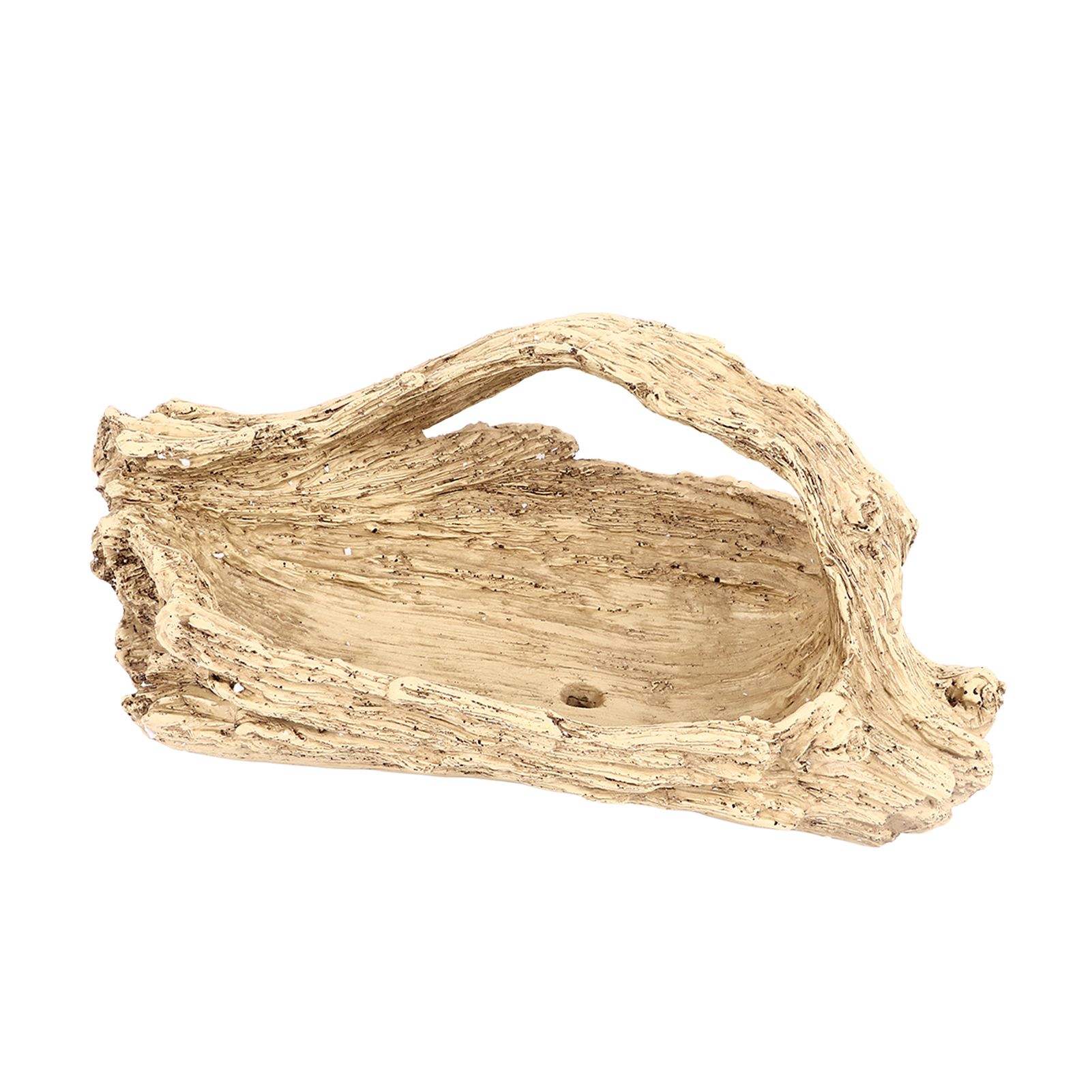 Artificial Driftwood Succulent Planter Faux Wood Resin Succulent Planter for Windowsill Desktop Coffee Table - Image 3