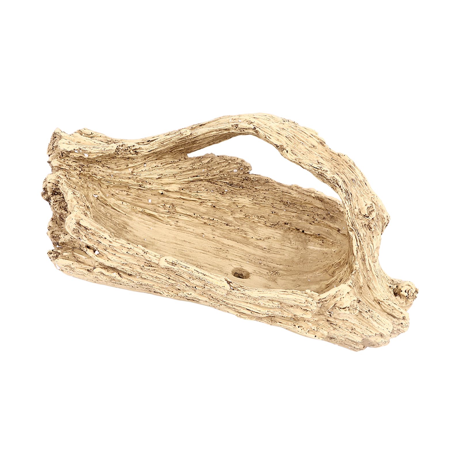 Artificial Driftwood Succulent Planter Faux Wood Resin Succulent Planter for Windowsill Desktop Coffee Table - Image 5