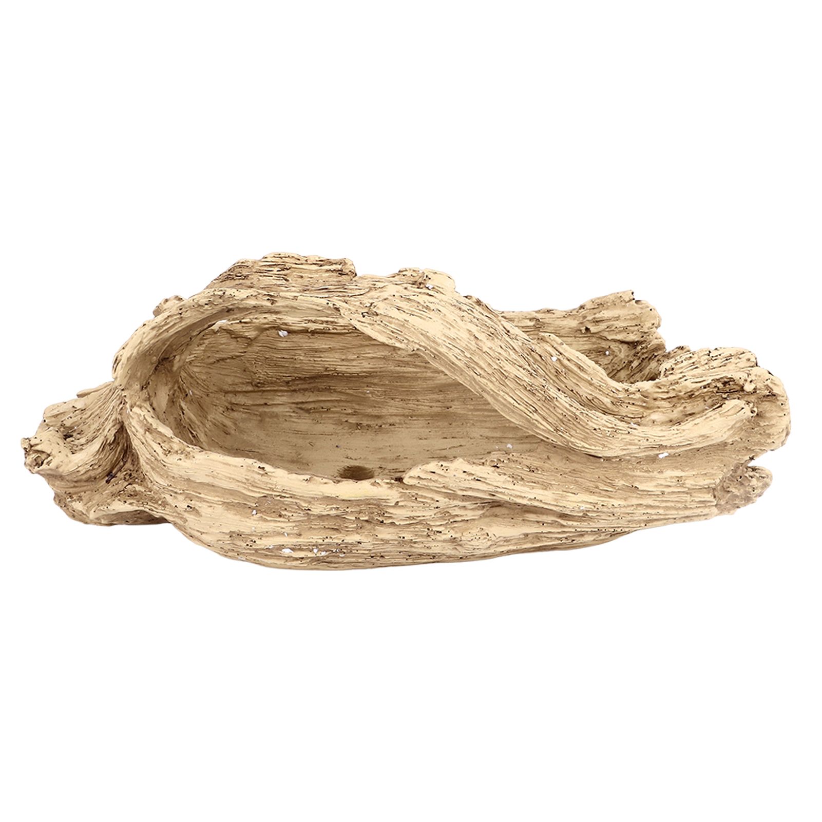 Artificial Driftwood Succulent Planter Faux Wood Resin Succulent Planter for Windowsill Desktop Coffee Table - Image 6