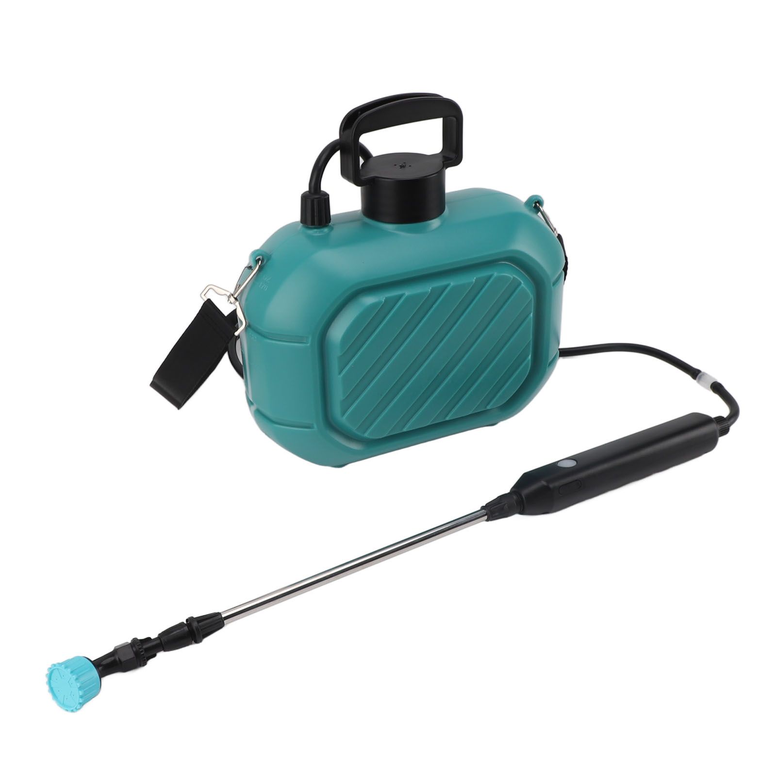Battery Powered Sprayer 5L Rechargeable Portable Electric Garden Sprayer with Telescopic Wand and Shoulder Strap for Home Lawn Blue - Image 6