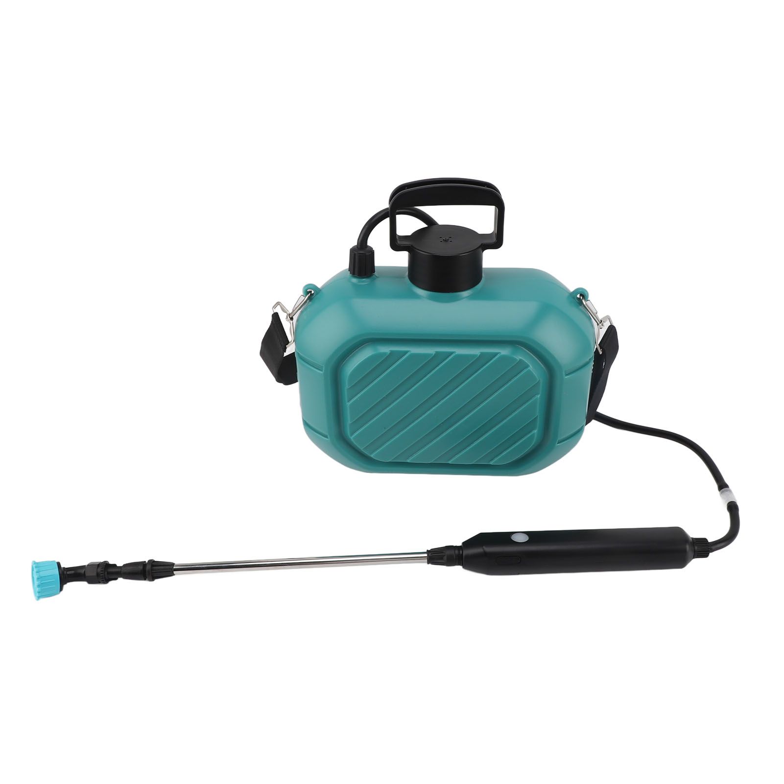 Battery Powered Sprayer 5L Rechargeable Portable Electric Garden Sprayer with Telescopic Wand and Shoulder Strap for Home Lawn Blue - Image 8