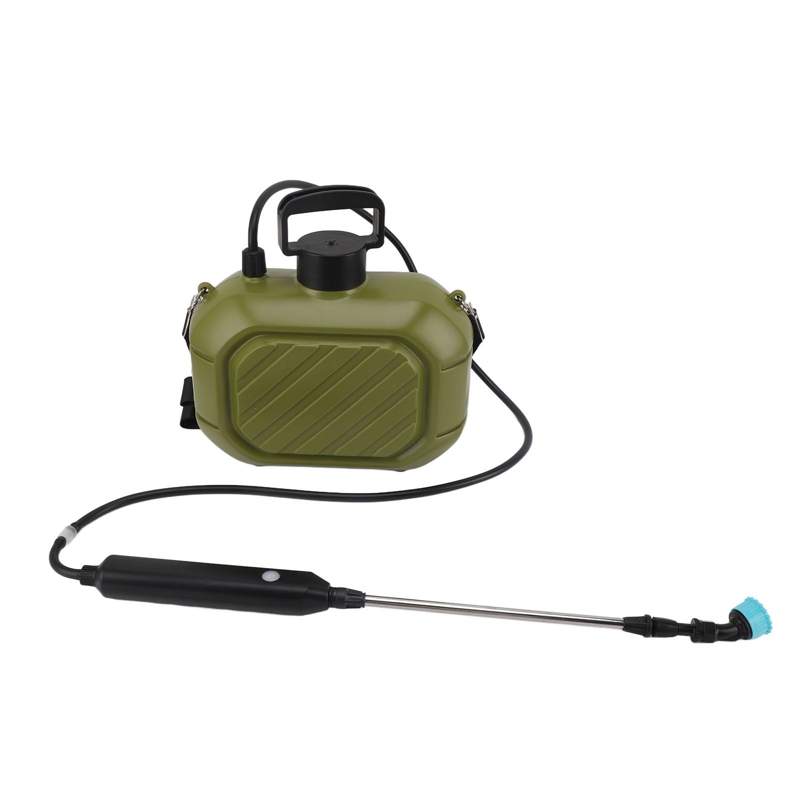 Battery Powered Sprayer 5L Rechargeable Portable Electric Garden Sprayer with Telescopic Wand and Shoulder Strap for Home Lawn Green - Image 6
