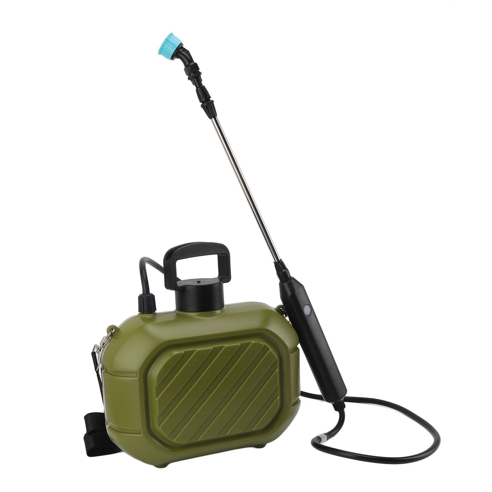 Battery Powered Sprayer 5L Rechargeable Portable Electric Garden Sprayer with Telescopic Wand and Shoulder Strap for Home Lawn Green - Image 7