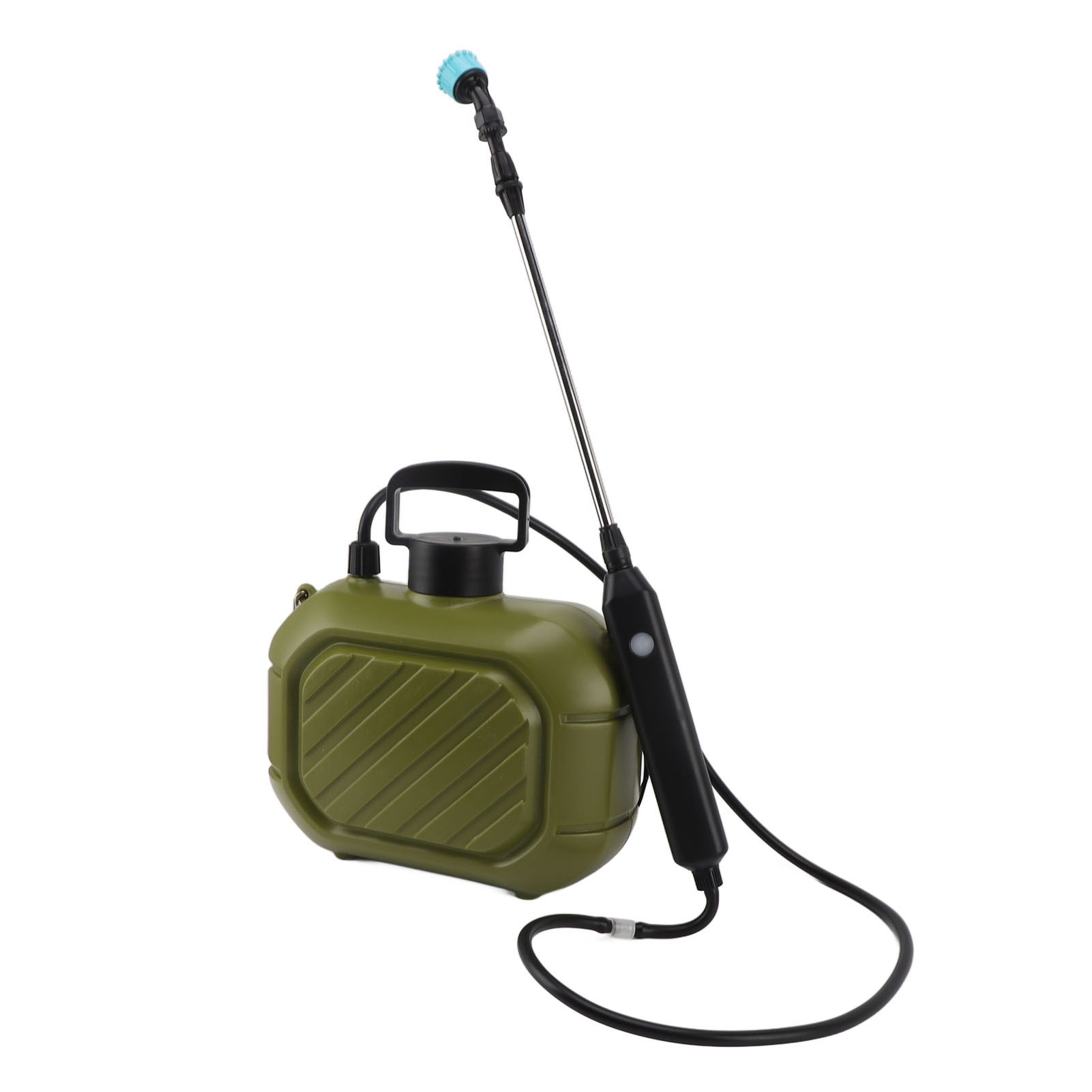 Battery Powered Sprayer 5L Rechargeable Portable Electric Garden Sprayer with Telescopic Wand and Shoulder Strap for Home Lawn Green - Image 8