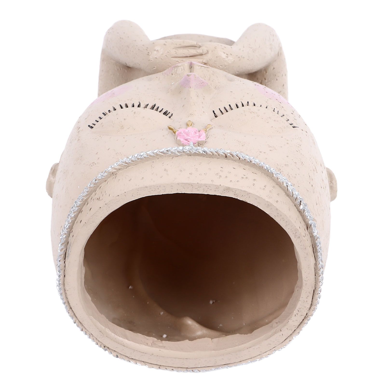 Face Flower Pot Head Planter Pot Succulent Planter Cute Resin Cactus Planter with Closed Eyes Indoor Outdoor Use - Image 2