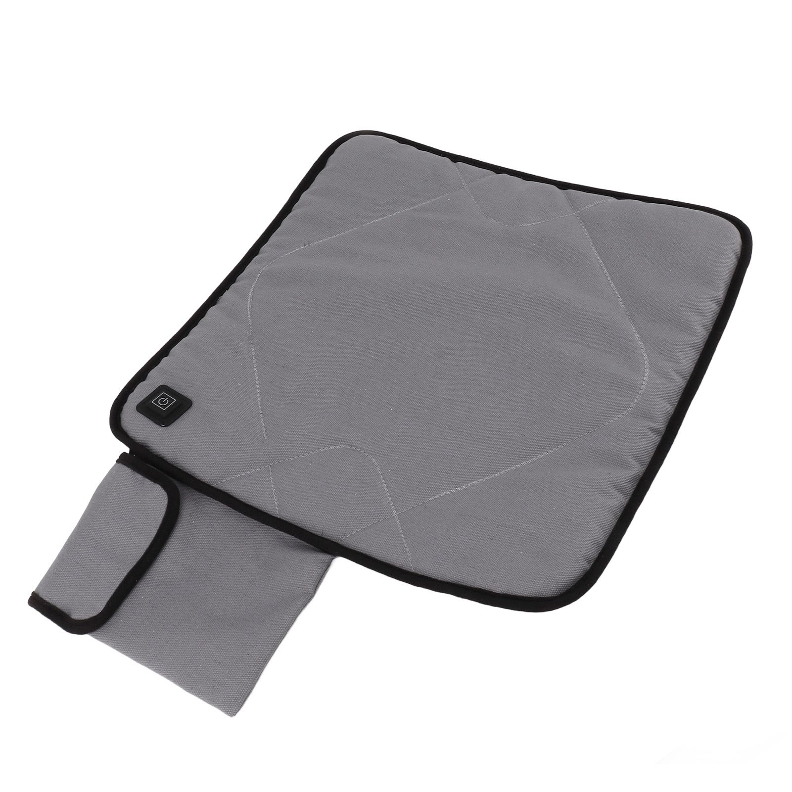 Portable Heated Seat Cushion USB Heated Seat Cushion Adjustable Temperature Heated Chair Cushion for Fishing Camping Light Gray - Image 5