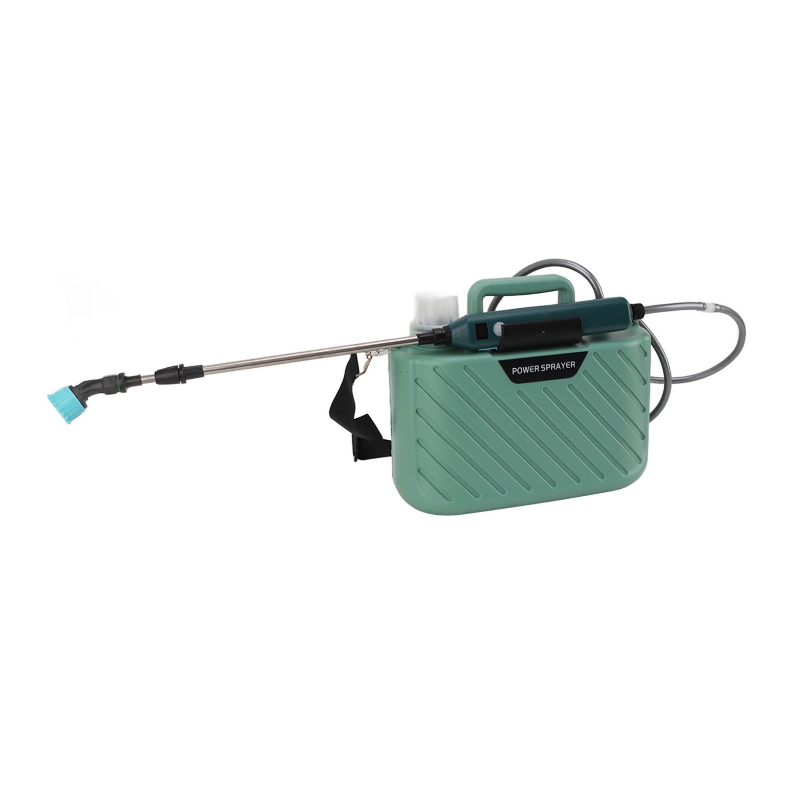 Electric Plant Sprayer Battery Powered 5L with 3 Nozzles Retractable Wand Adjustable Shoudler Strap Garden Sprayer for Lawn Green - Image 2