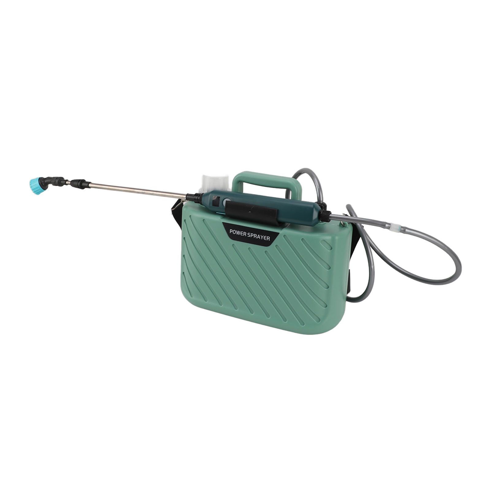 Electric Plant Sprayer Battery Powered 5L with 3 Nozzles Retractable Wand Adjustable Shoudler Strap Garden Sprayer for Lawn Green - Image 3
