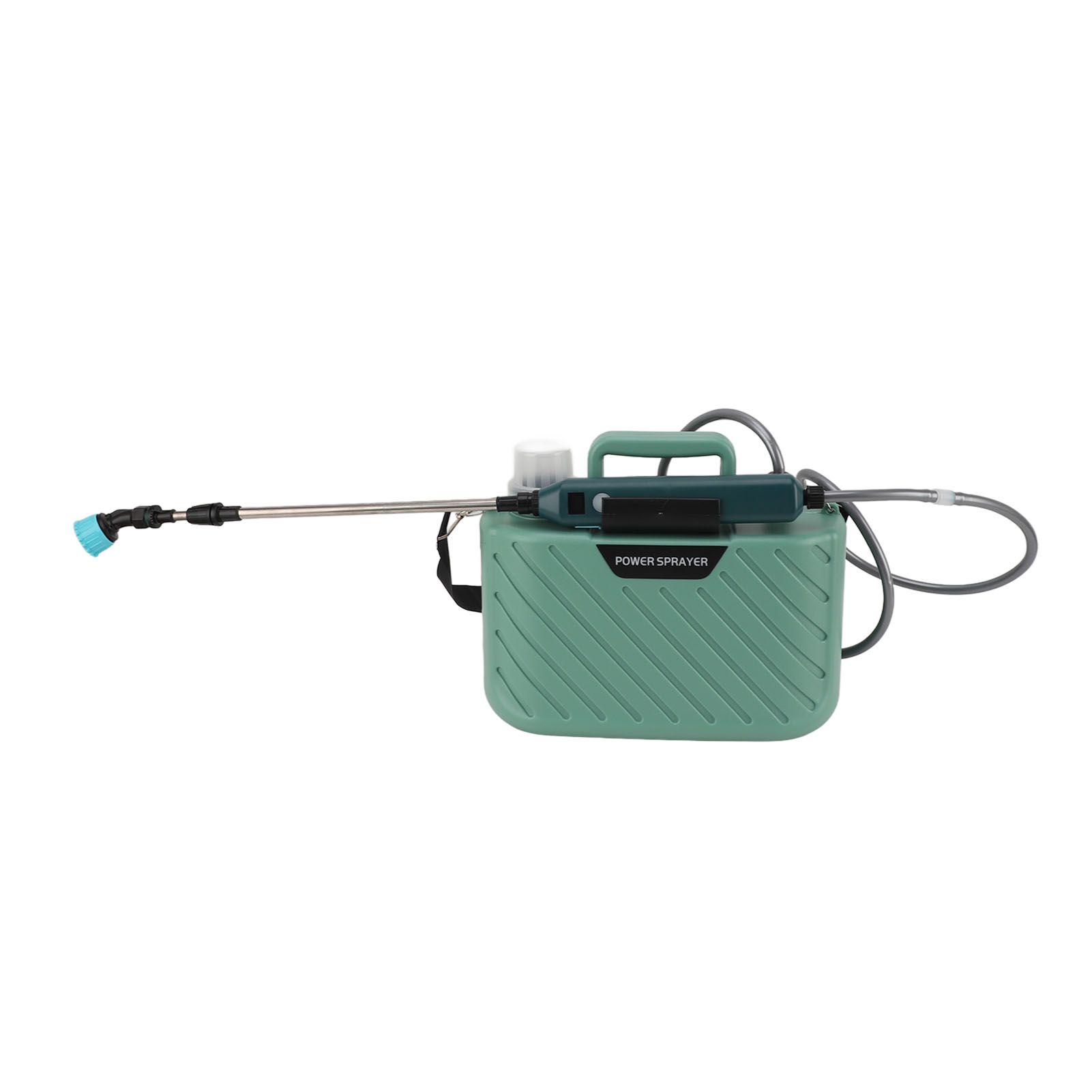 Electric Plant Sprayer Battery Powered 5L with 3 Nozzles Retractable Wand Adjustable Shoudler Strap Garden Sprayer for Lawn Green - Image 4