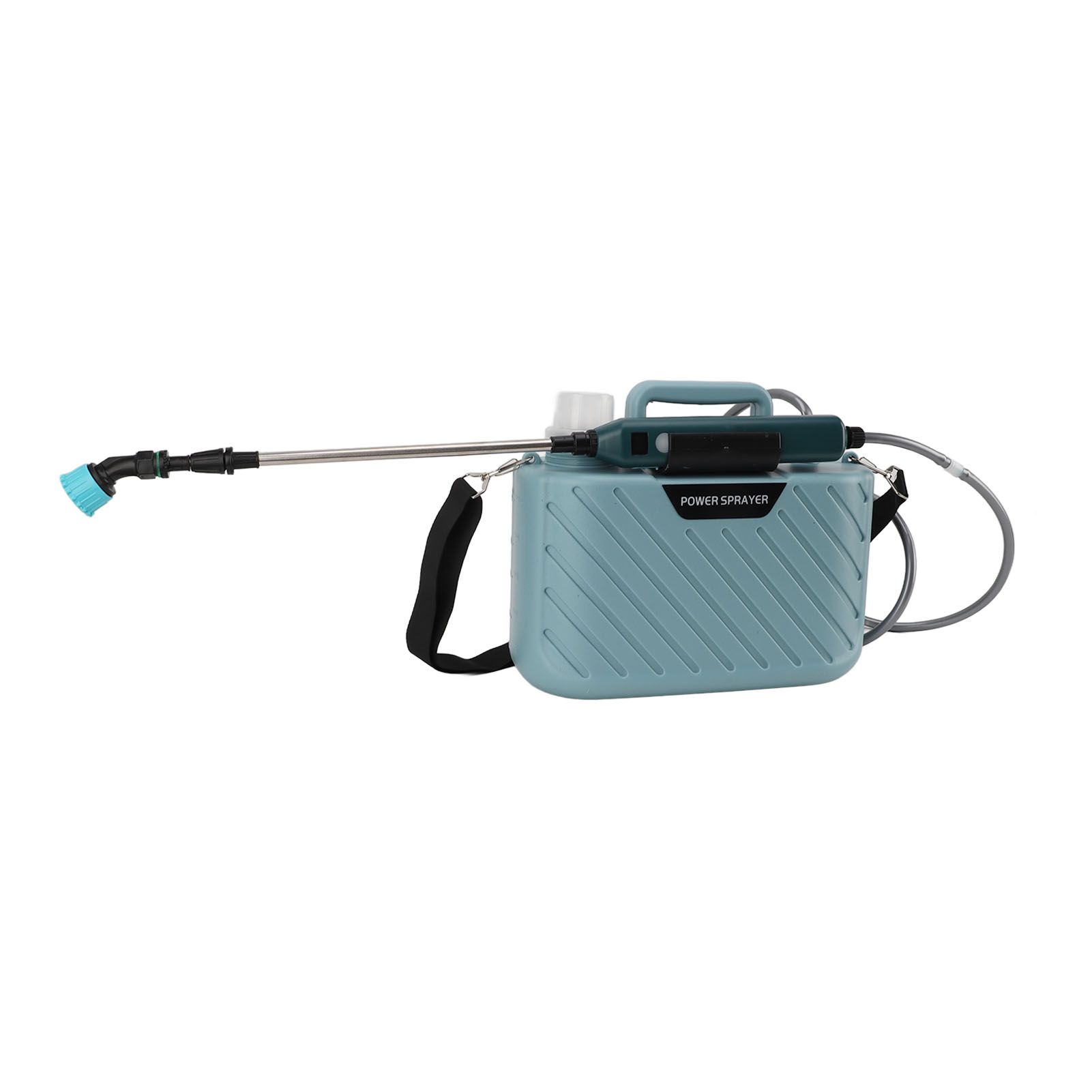 Electric Plant Sprayer Battery Powered 5L with 3 Nozzles Retractable Wand Adjustable Shoudler Strap Garden Sprayer for Lawn Blue - Image 2