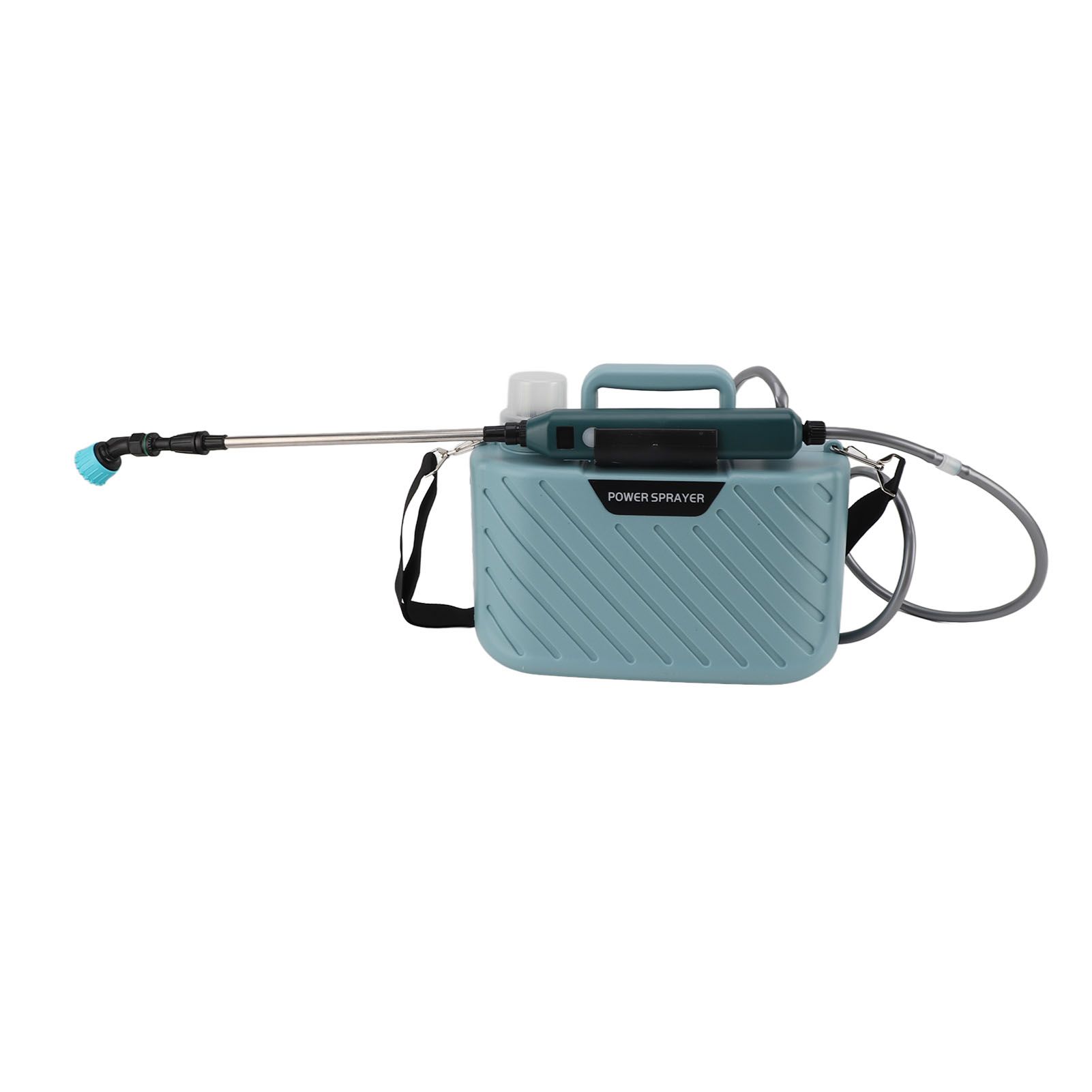 Electric Plant Sprayer Battery Powered 5L with 3 Nozzles Retractable Wand Adjustable Shoudler Strap Garden Sprayer for Lawn Blue - Image 4