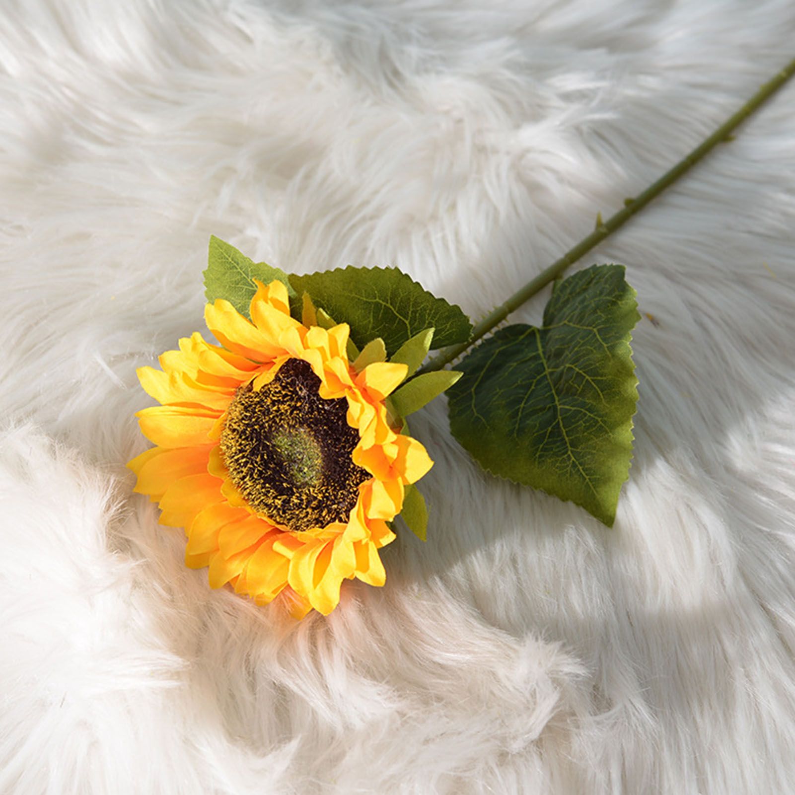 Simulation Sunflower Pastoral Style Artificial Flower False Silk Sunflower for Home Decoration Yellow - Image 6