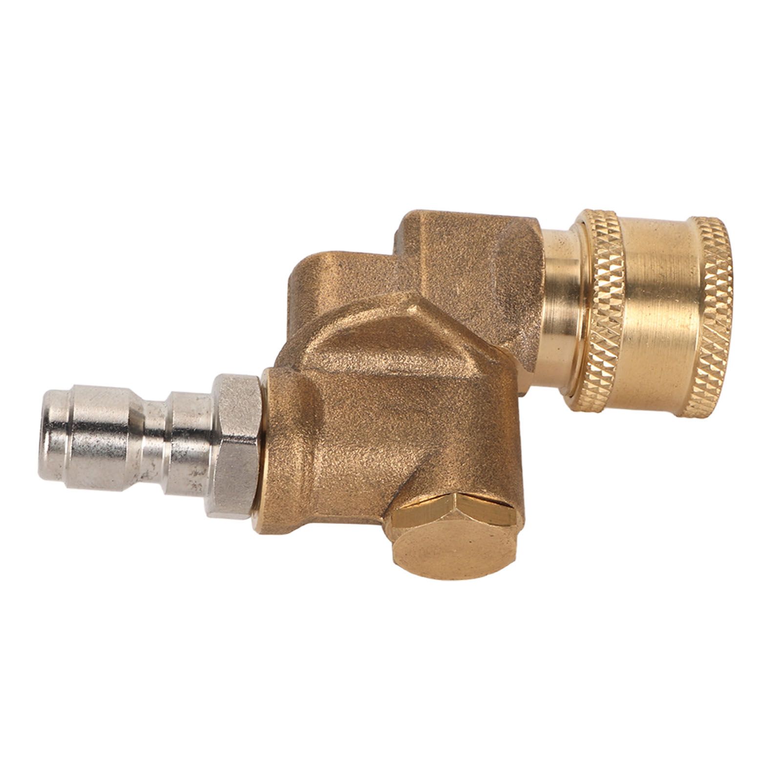 Quick Connecting Pivoting Coupler Attachment 1/4in for Pressure Washer Nozzle Adjustable 4500psi Garden Supplies 5 Level - Image 2