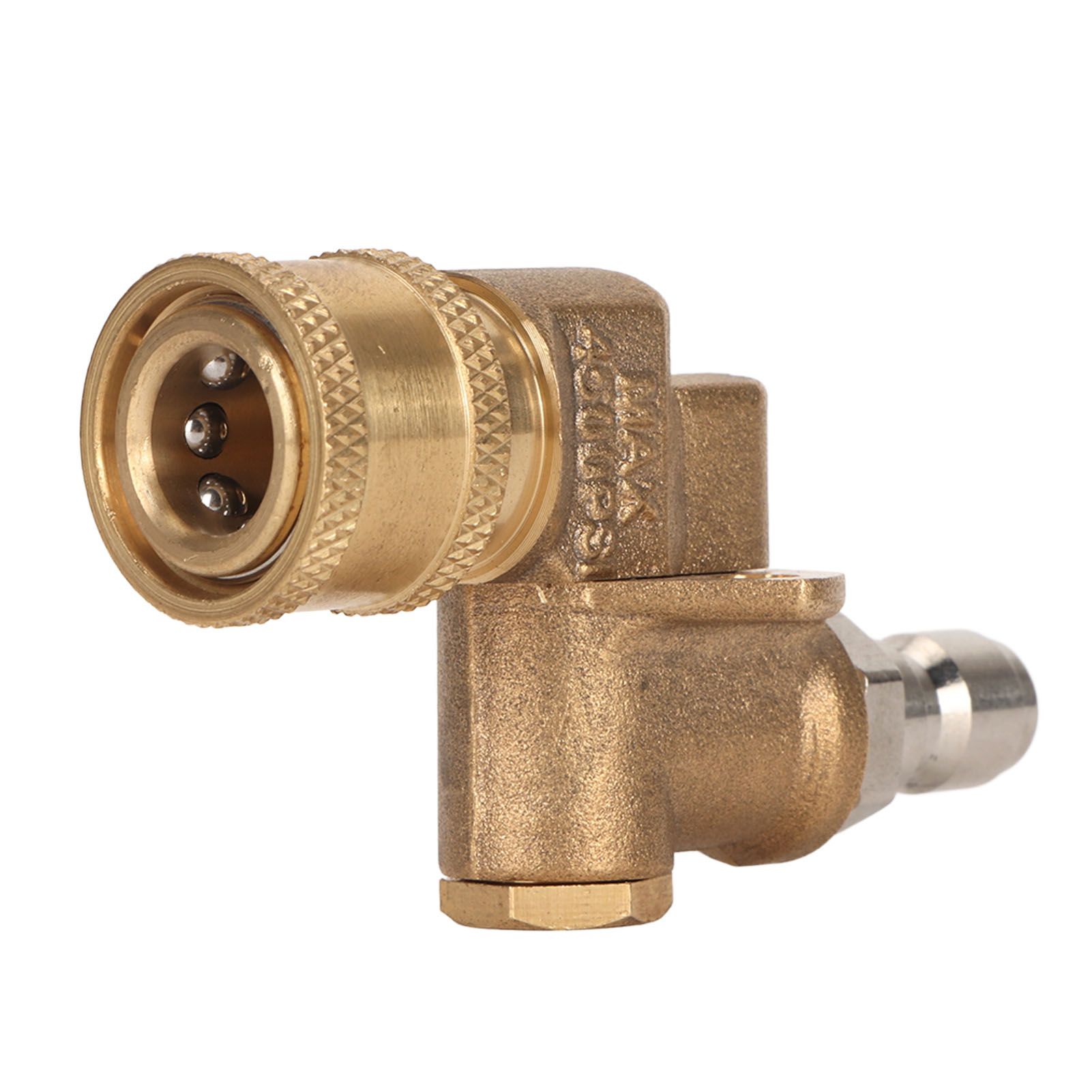 Quick Connecting Pivoting Coupler Attachment 1/4in for Pressure Washer Nozzle Adjustable 4500psi Garden Supplies 5 Level - Image 4